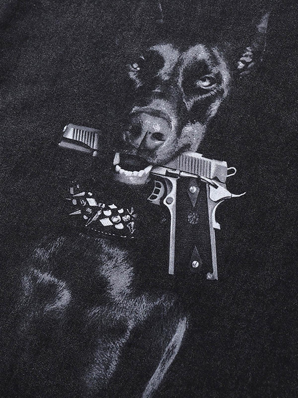 TALISHKO Retro Washed Distressed Doberman Pinscher T-Shirt