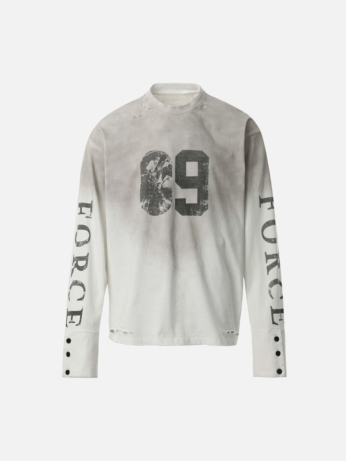 TALISHKO Distressed NO. 09 Long Sleeve T-Shirt