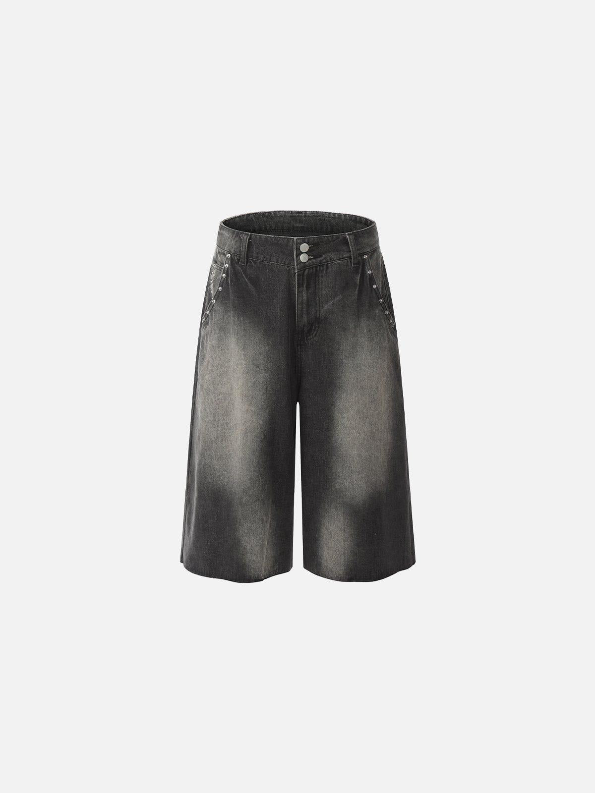 TALISHKO Rivet Washed Jorts