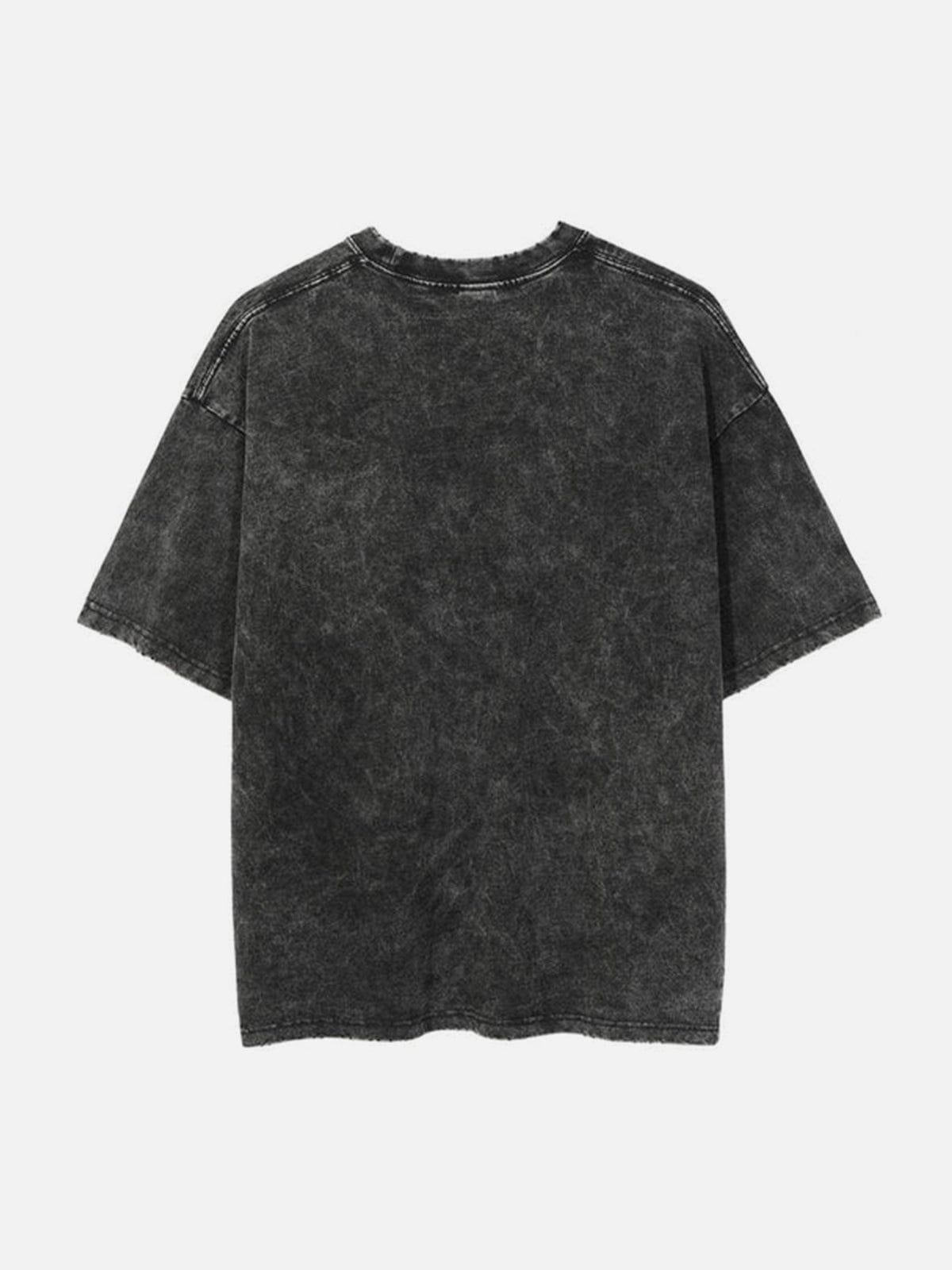 TALISHKO Vintage Brave Earth Cotton Washed Graphic Tee
