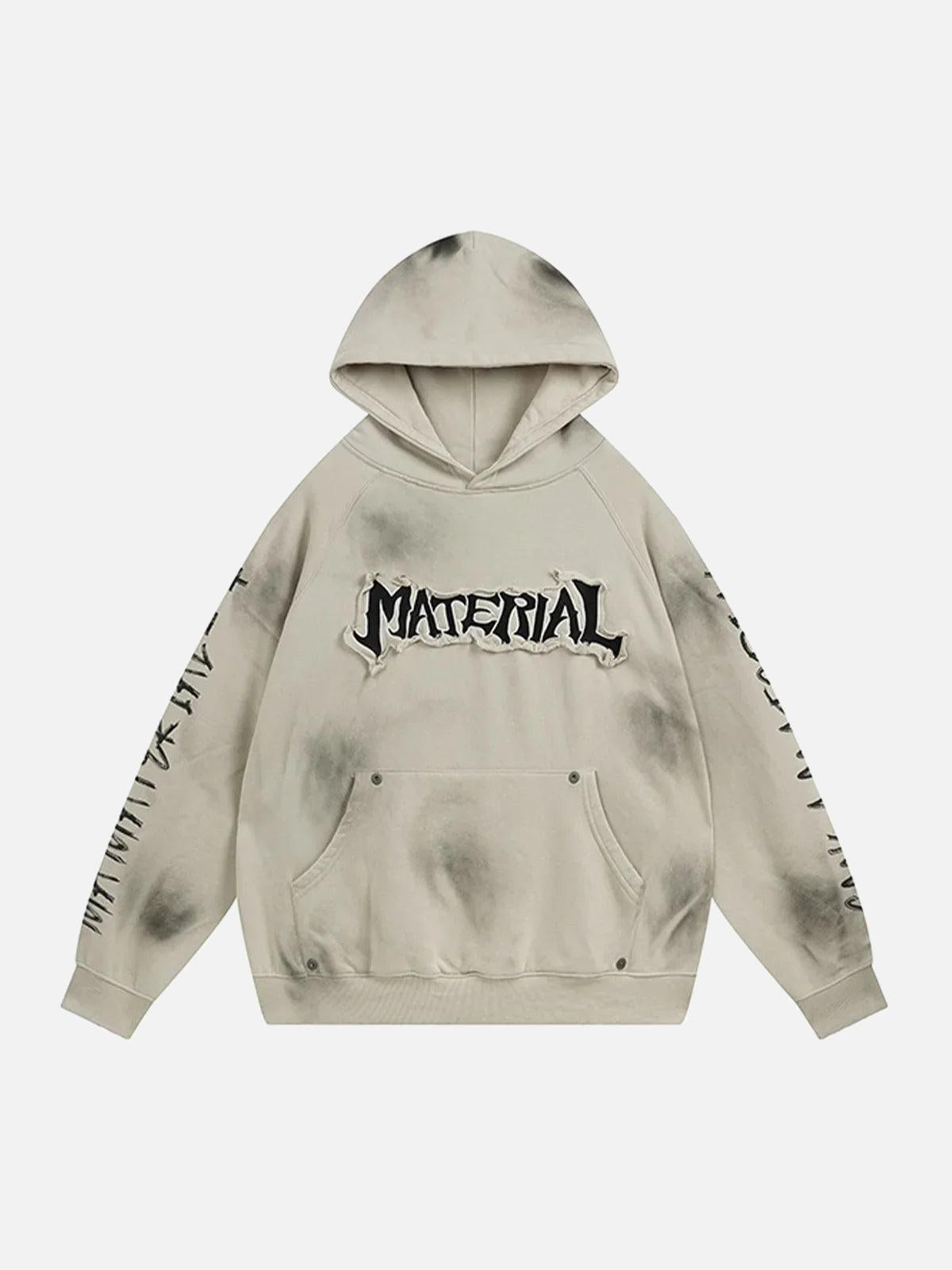 TALISHKO Wasteland Washed Patched Embroidered Hoodie