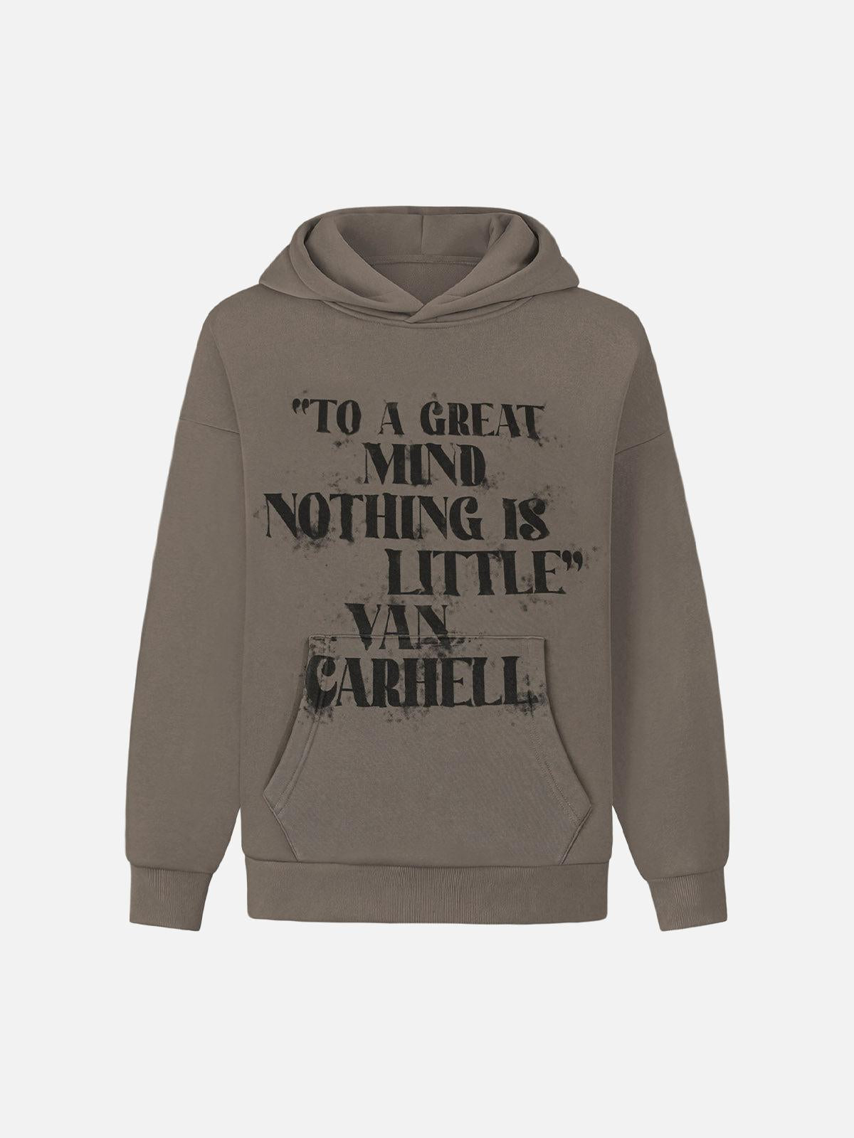 TALISHKO Smudge-Dyed Letter Print Hoodie