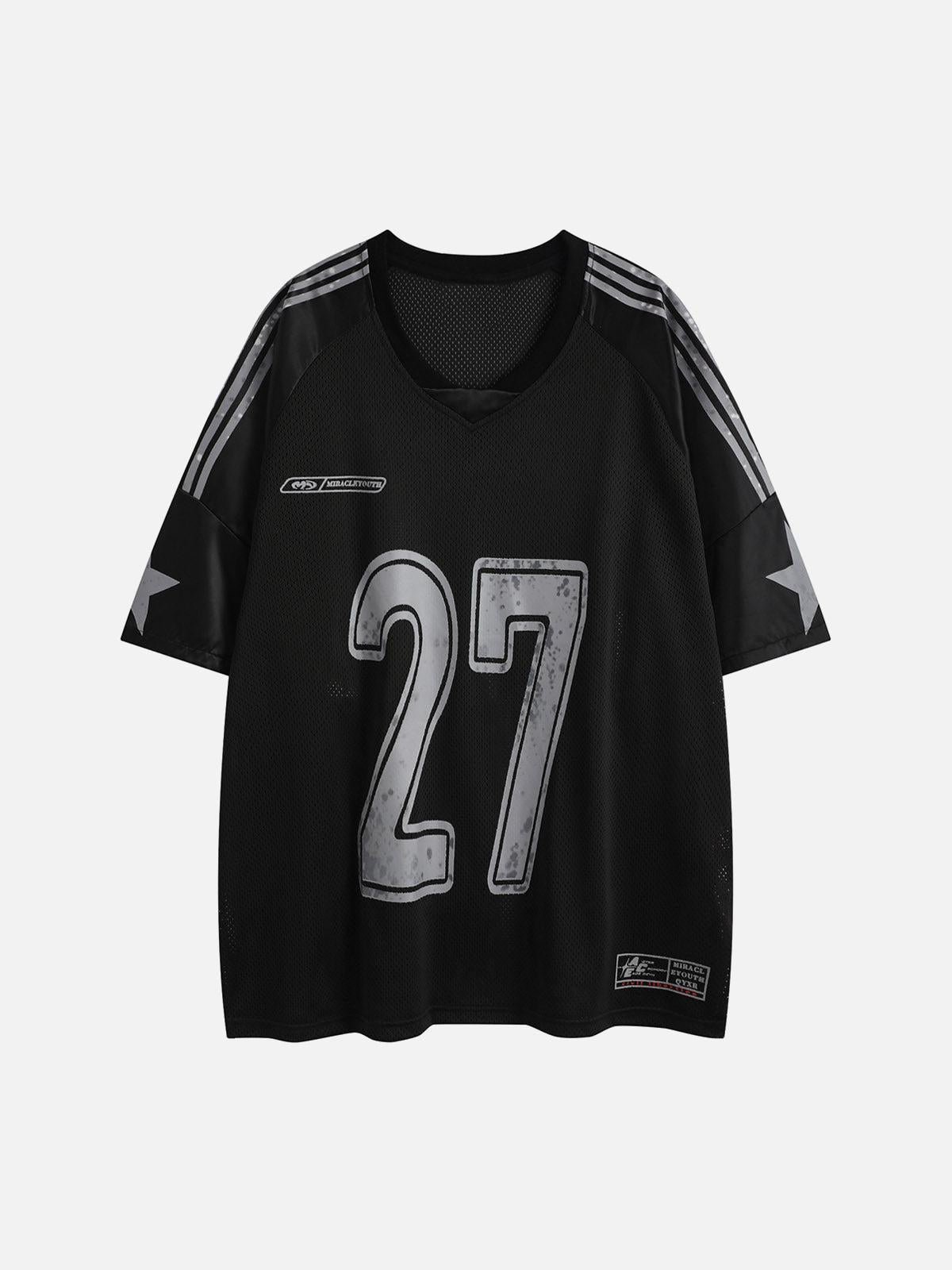 TALISHKO Oversized NO. 27 Sports Jersey T-Shirt