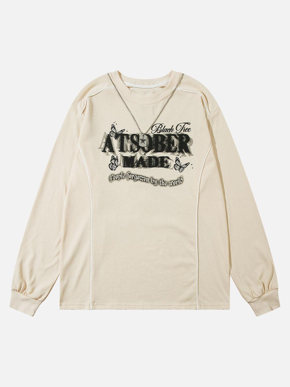 TALISHKO Star Chain Butterfly Long Sleeve T-Shirt