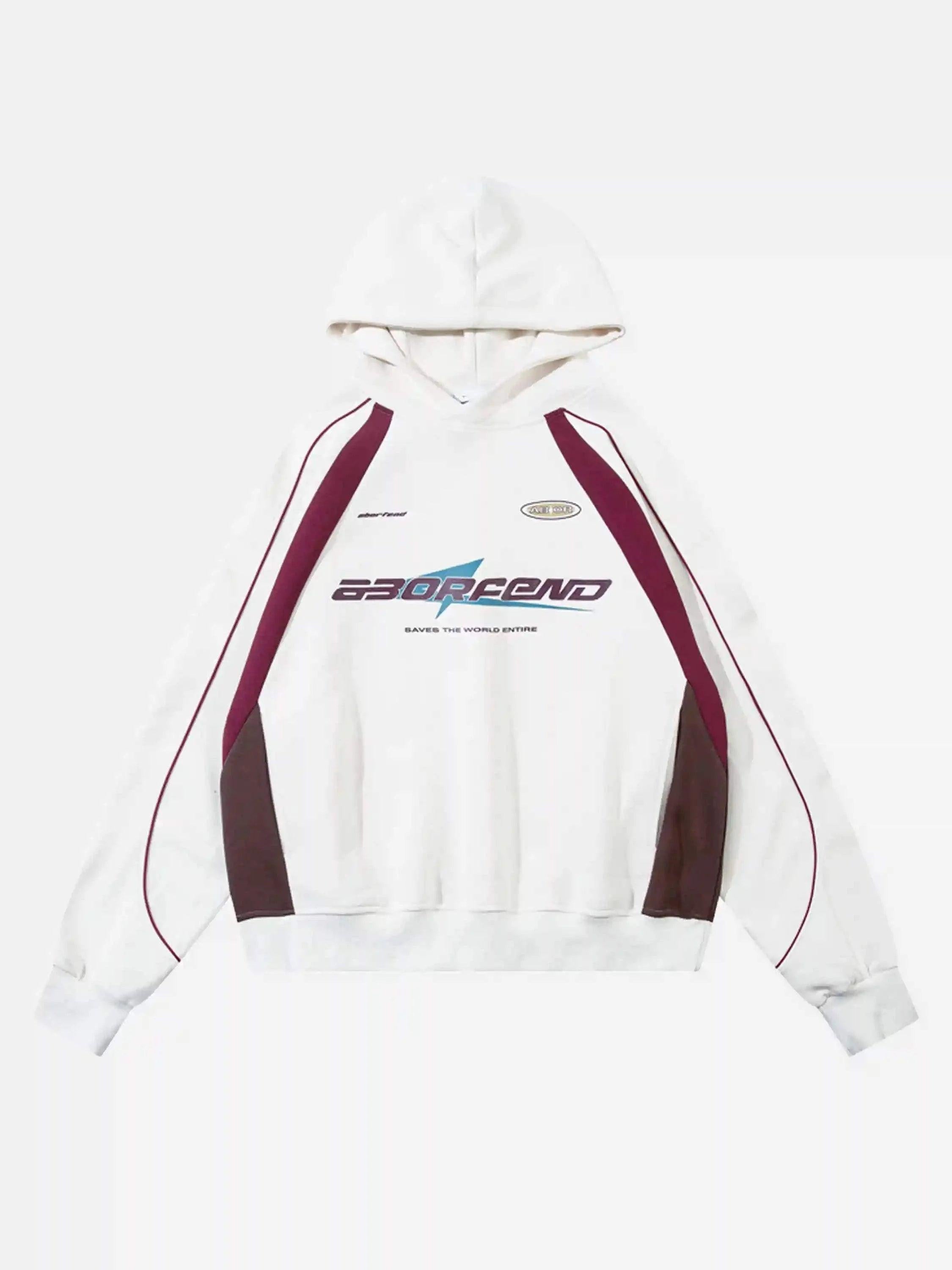 TALISHKO Retro Patchwork Hip-Hop Hoodie