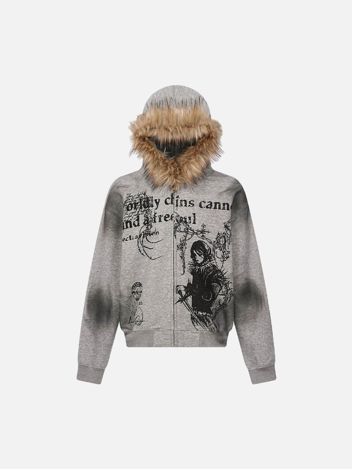 TALISHKO Wasteland Zip-Up Cardigan