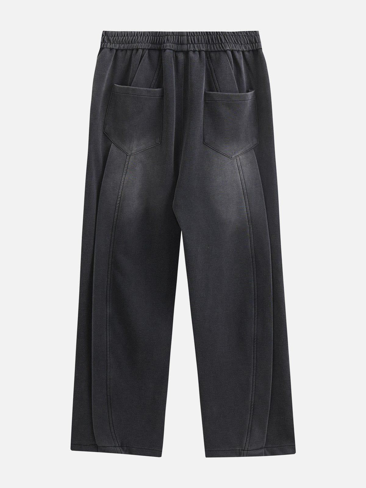 TALISHKO Segmentation Patchwork Washed Sweatpants