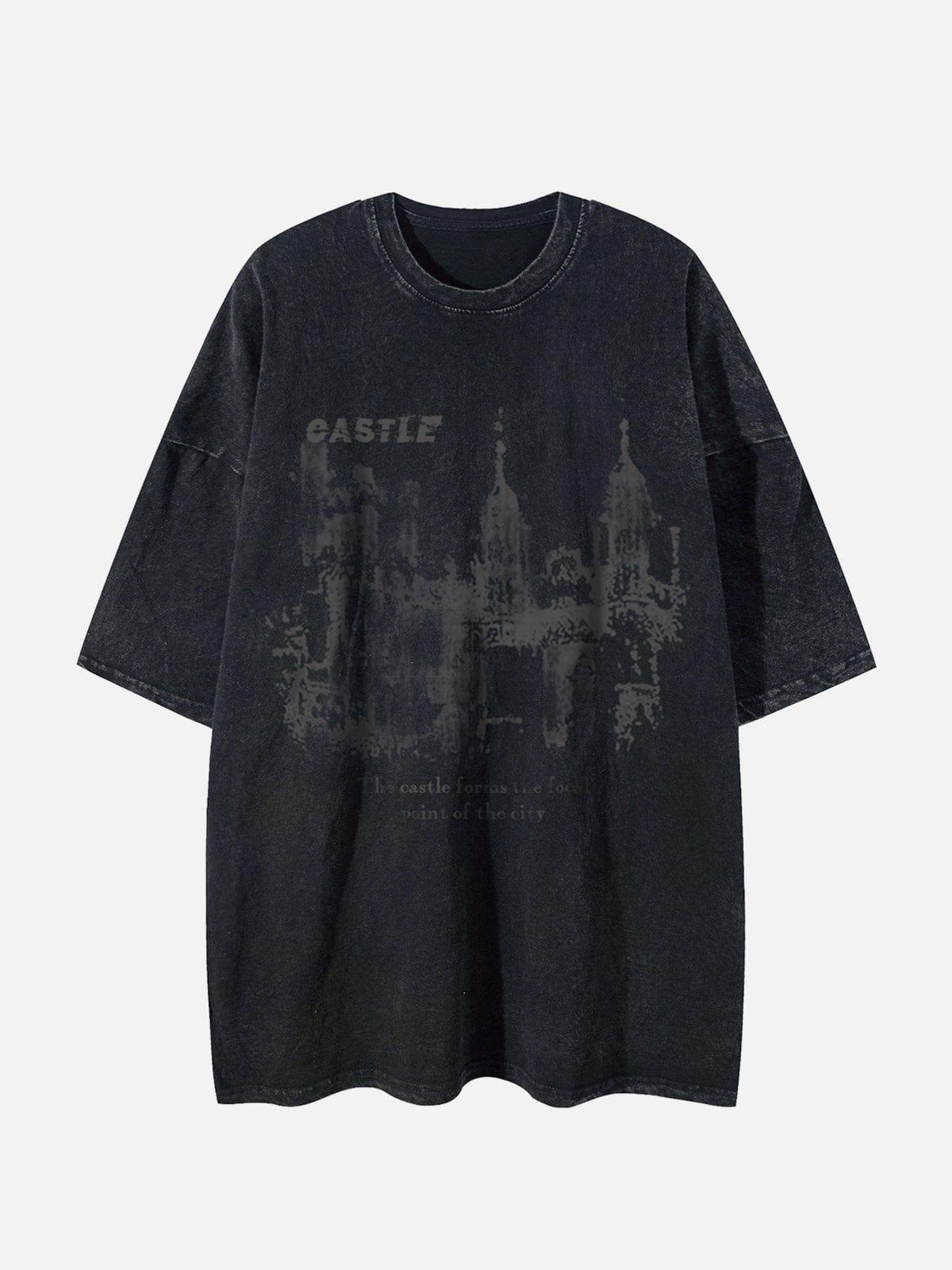 TALISHKO Dark Castle Graphic Washed Tee