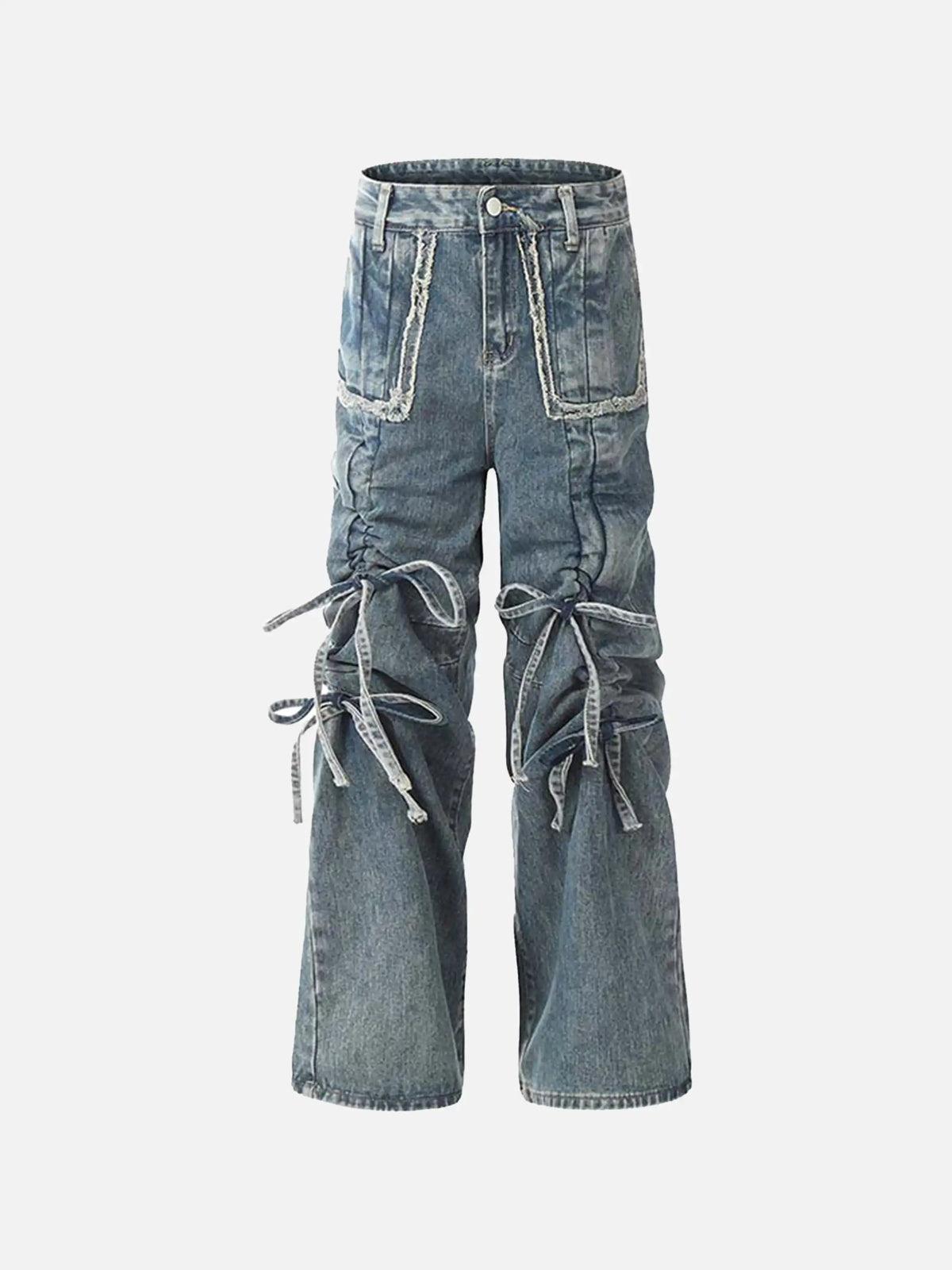 TALISHKO Strappy Bootcut Jeans