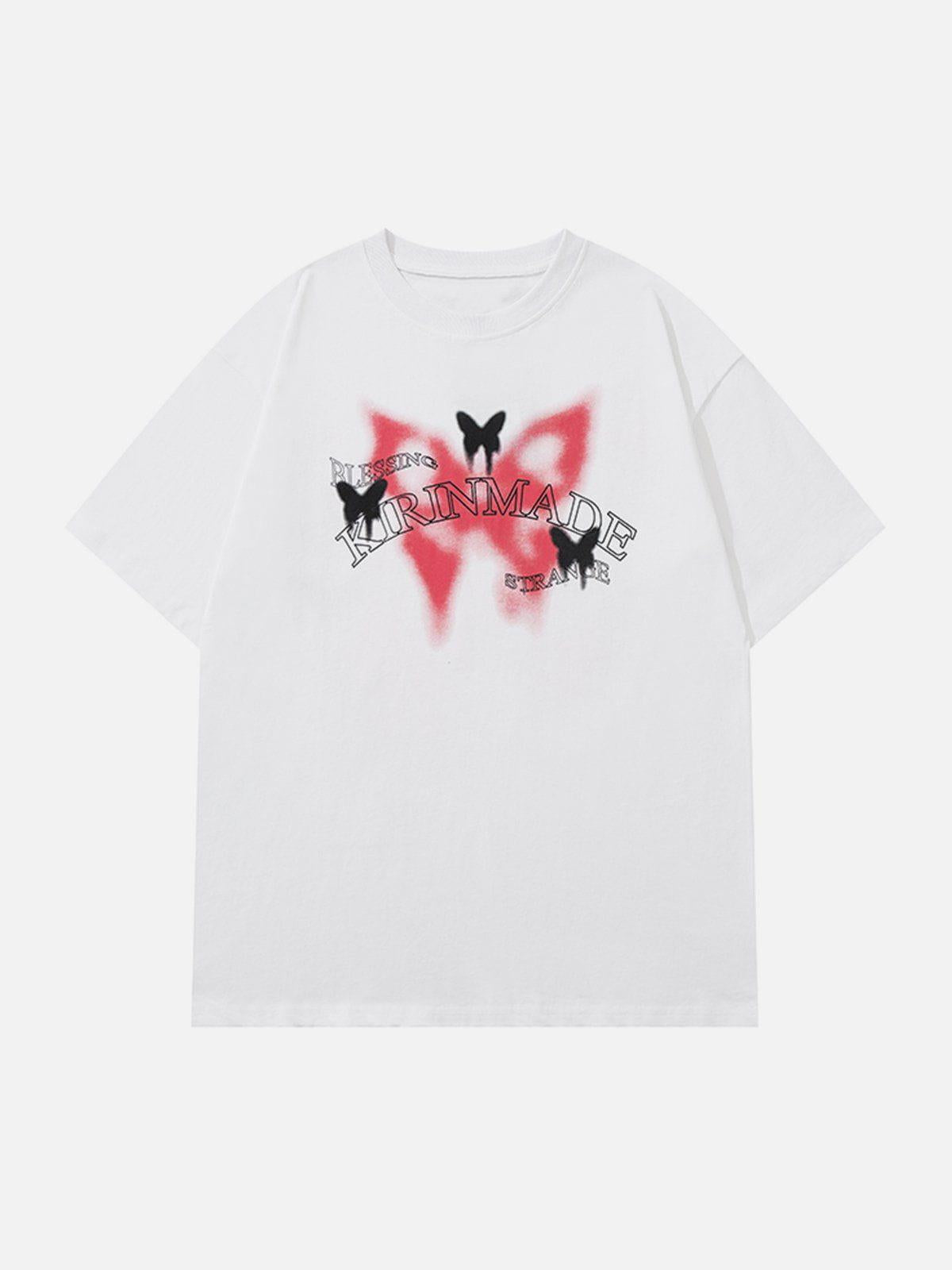 TALISHKO Gradient Butterflies Graphic Tee