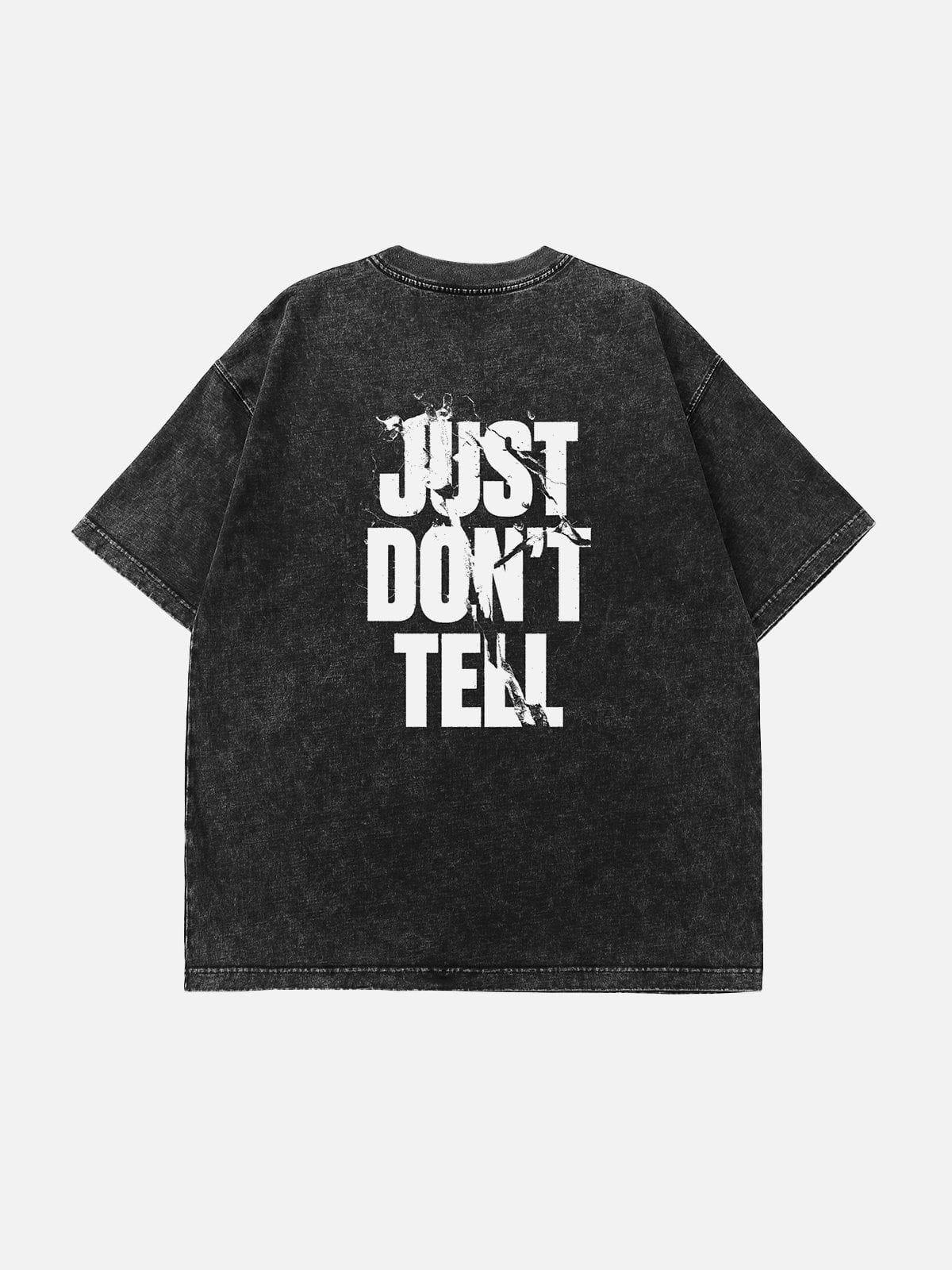 TALISHKO Washed Alphabet Print Tee
