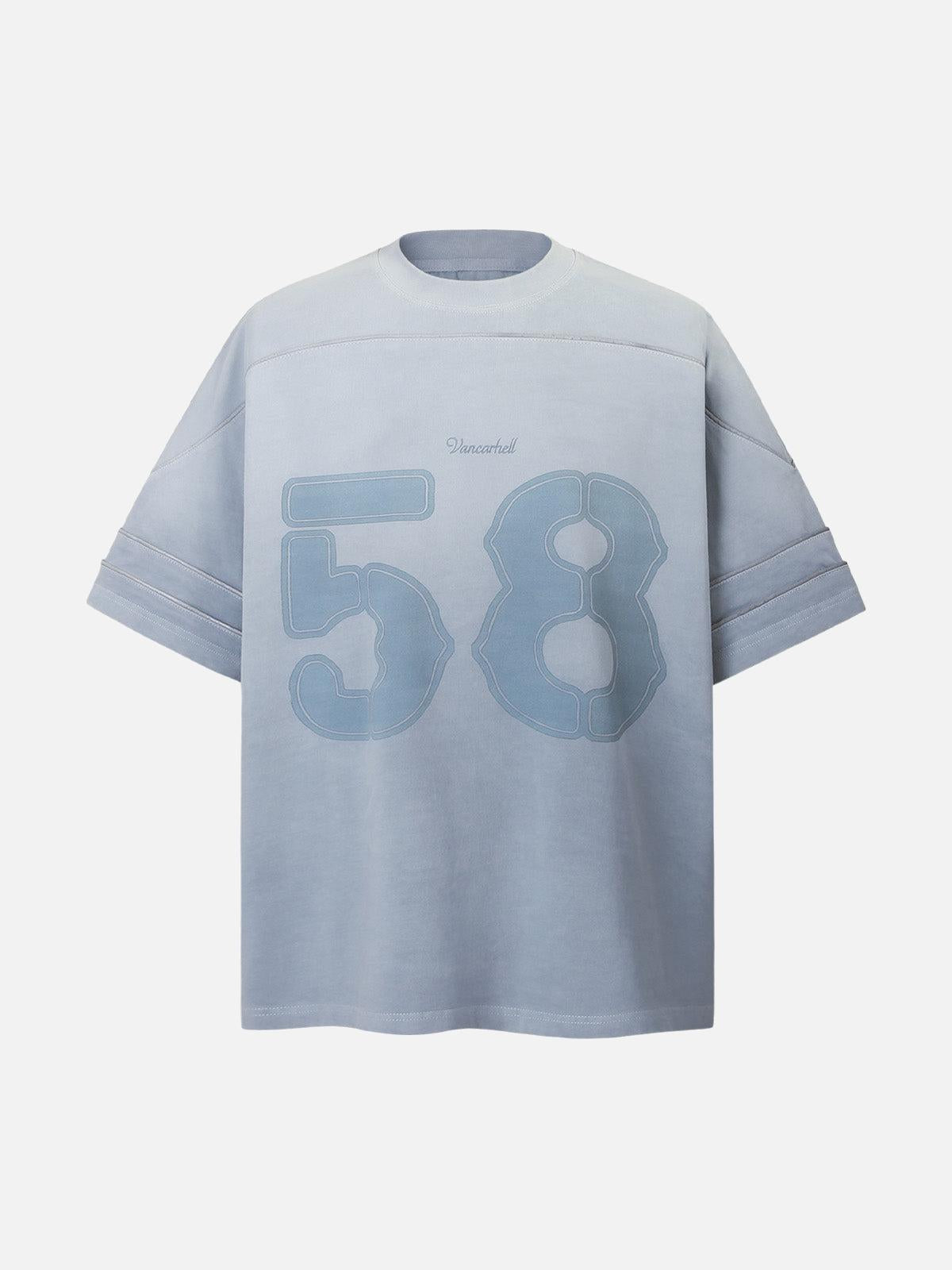 TALISHKO Washed Jersey Welt Stitching T-Shirt