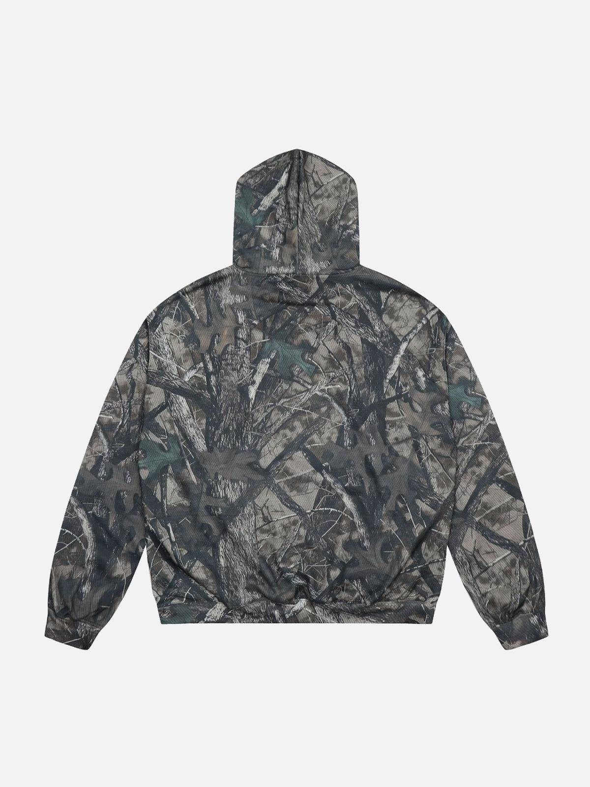 TALISHKO Vintage Tree Camouflage Full Print Hoodie