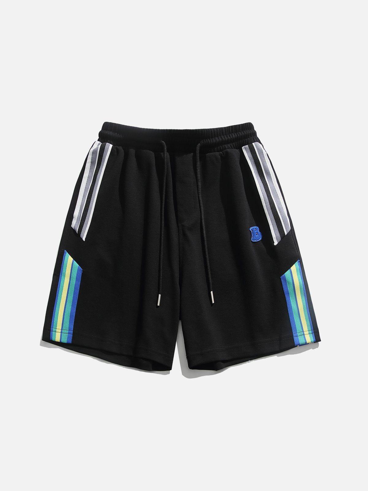 TALISHKO Colorful Stripe Shorts