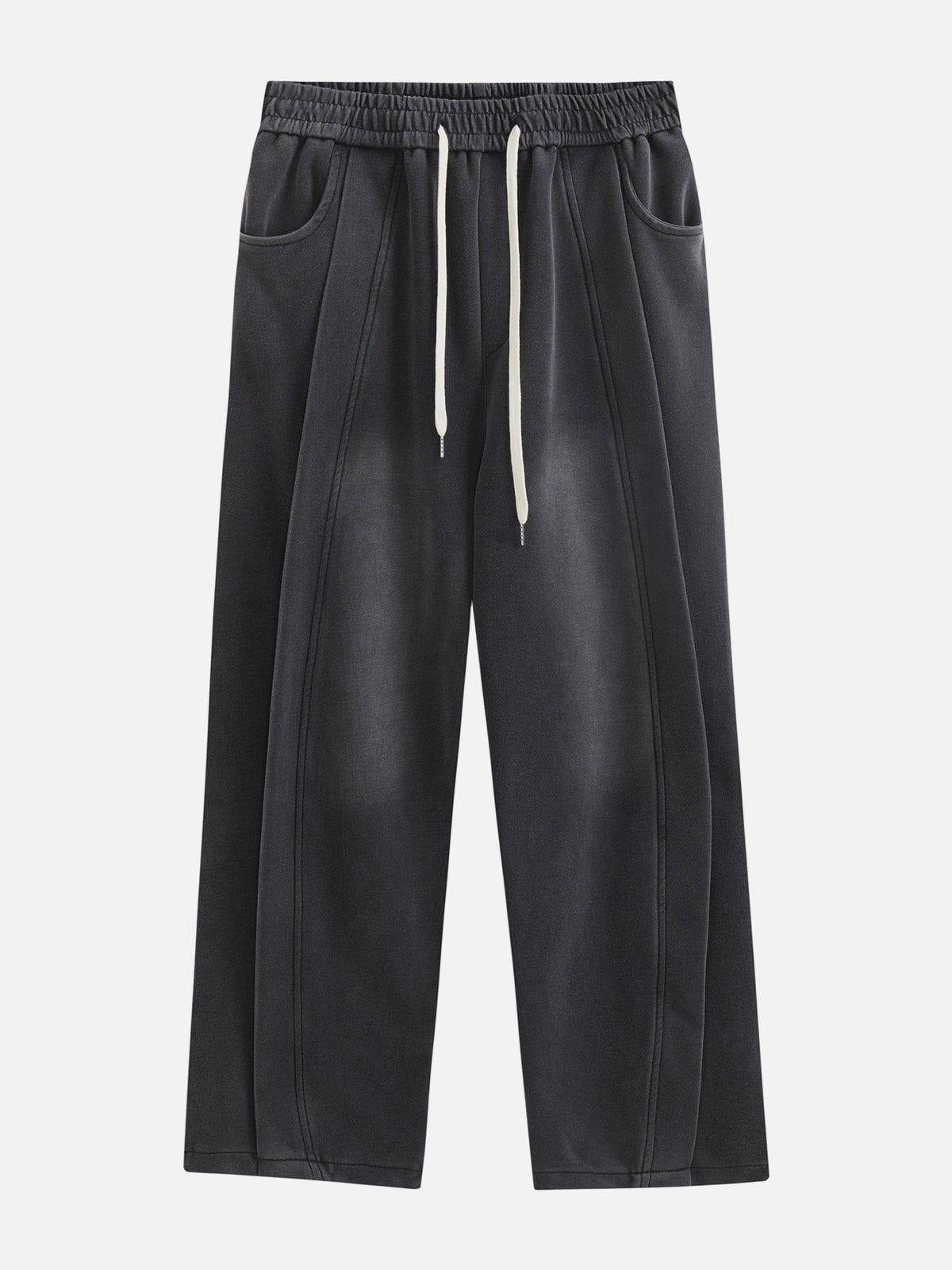 TALISHKO Segmentation Patchwork Washed Sweatpants