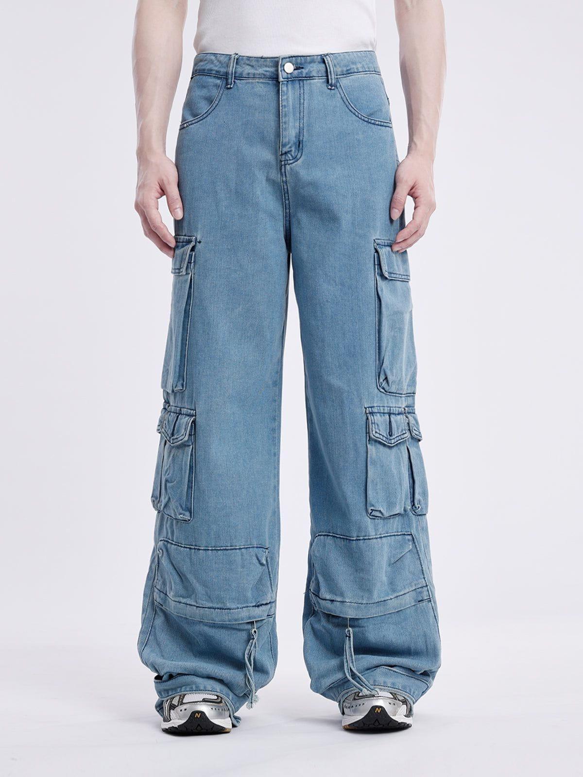 TALISHKO Multi Pocket Loose Cargo Jeans