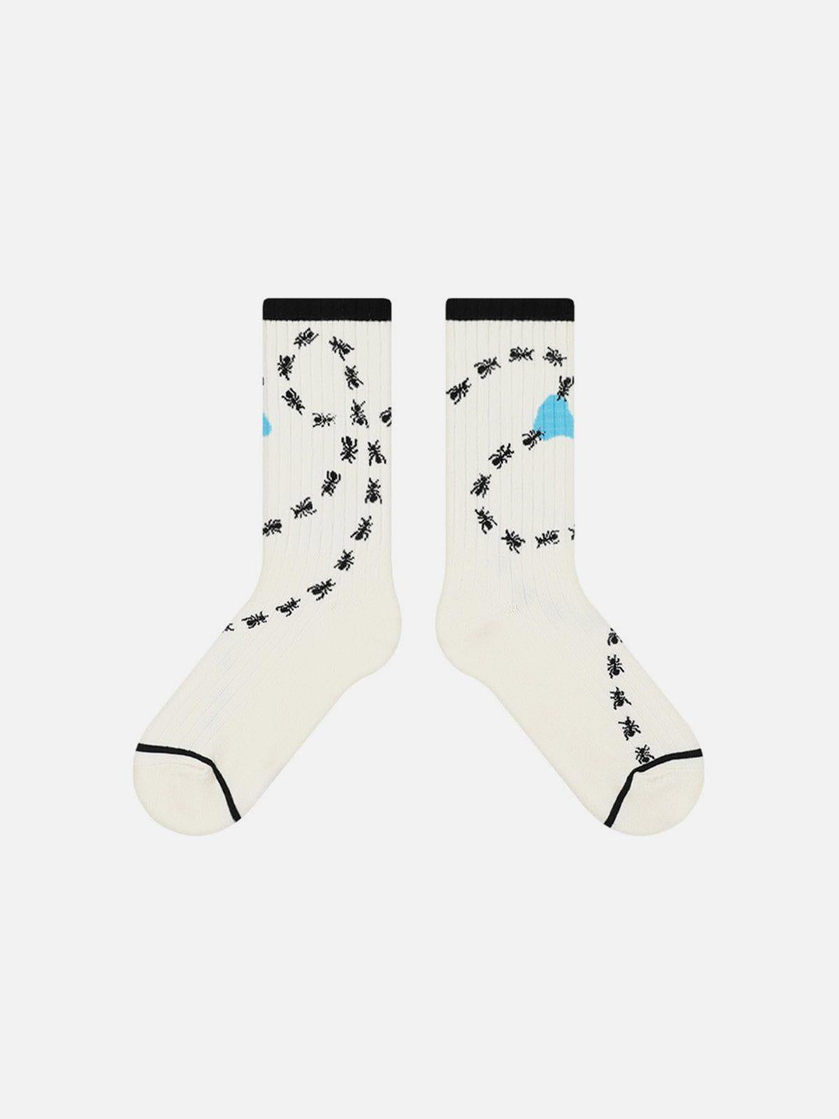TALISHKO Animal Print Mid-Calf Socks