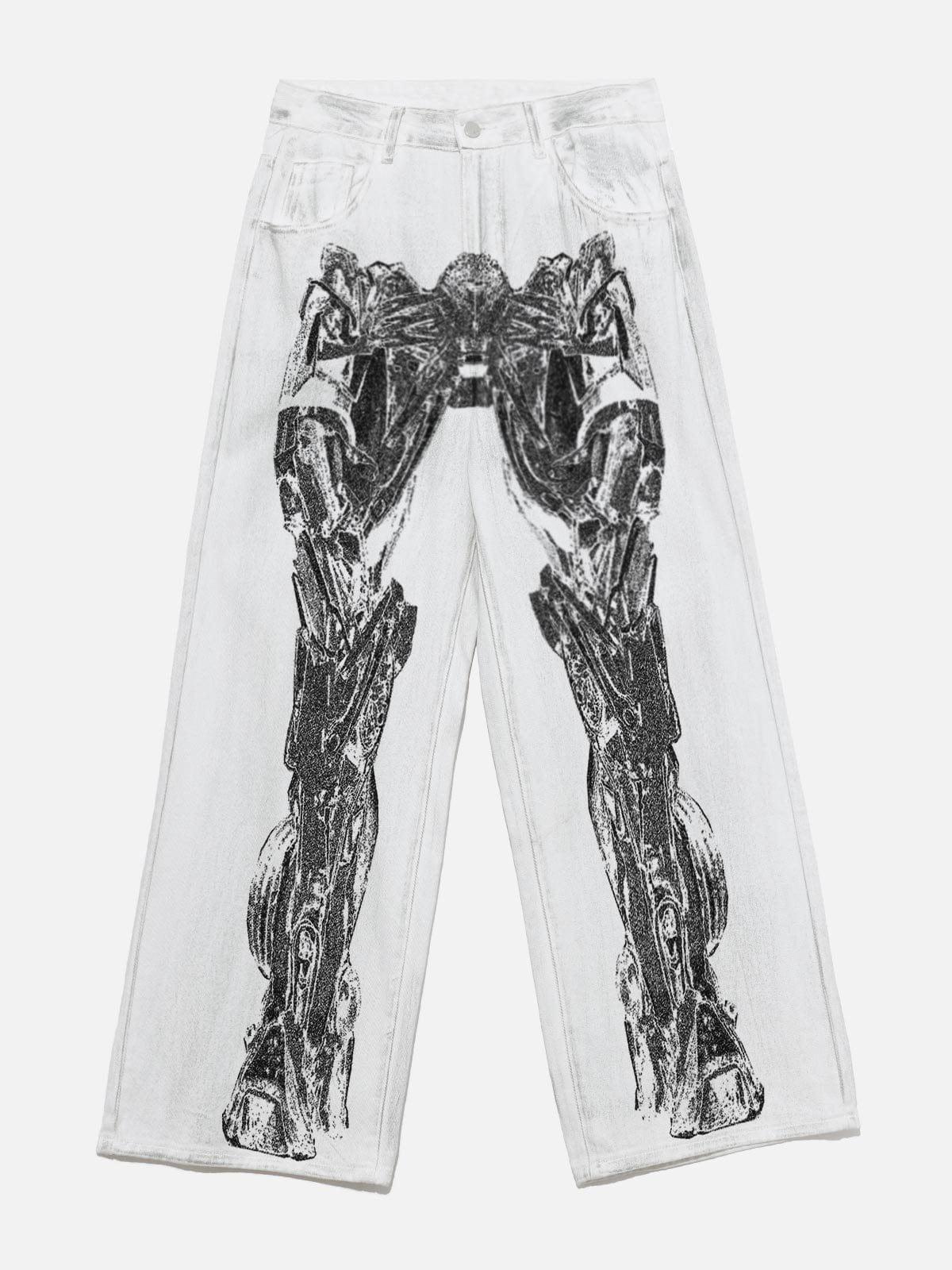 TALISHKO Mecha Print Jeans