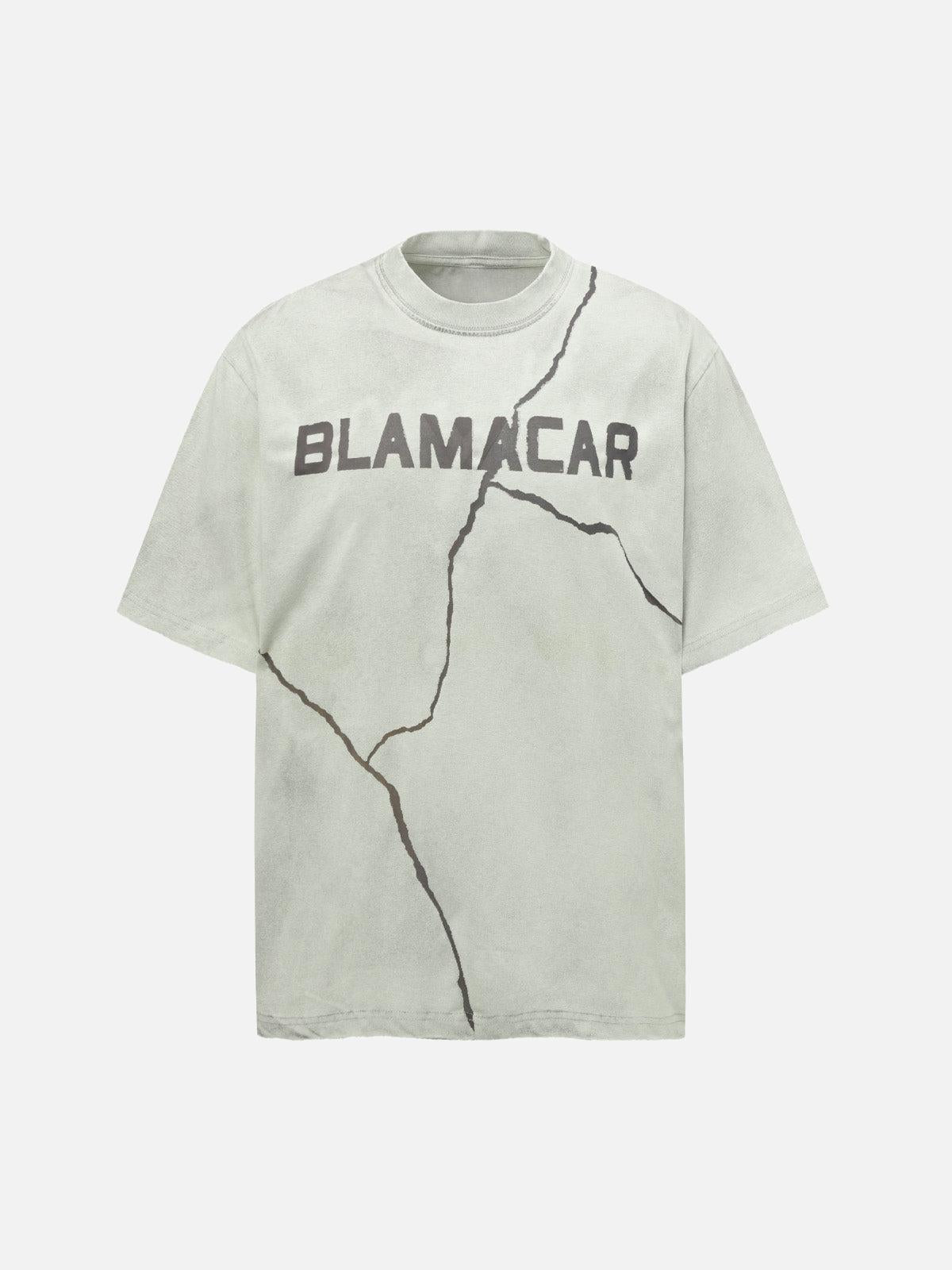 TALISHKO Washed Lightning Oversized T-Shirt