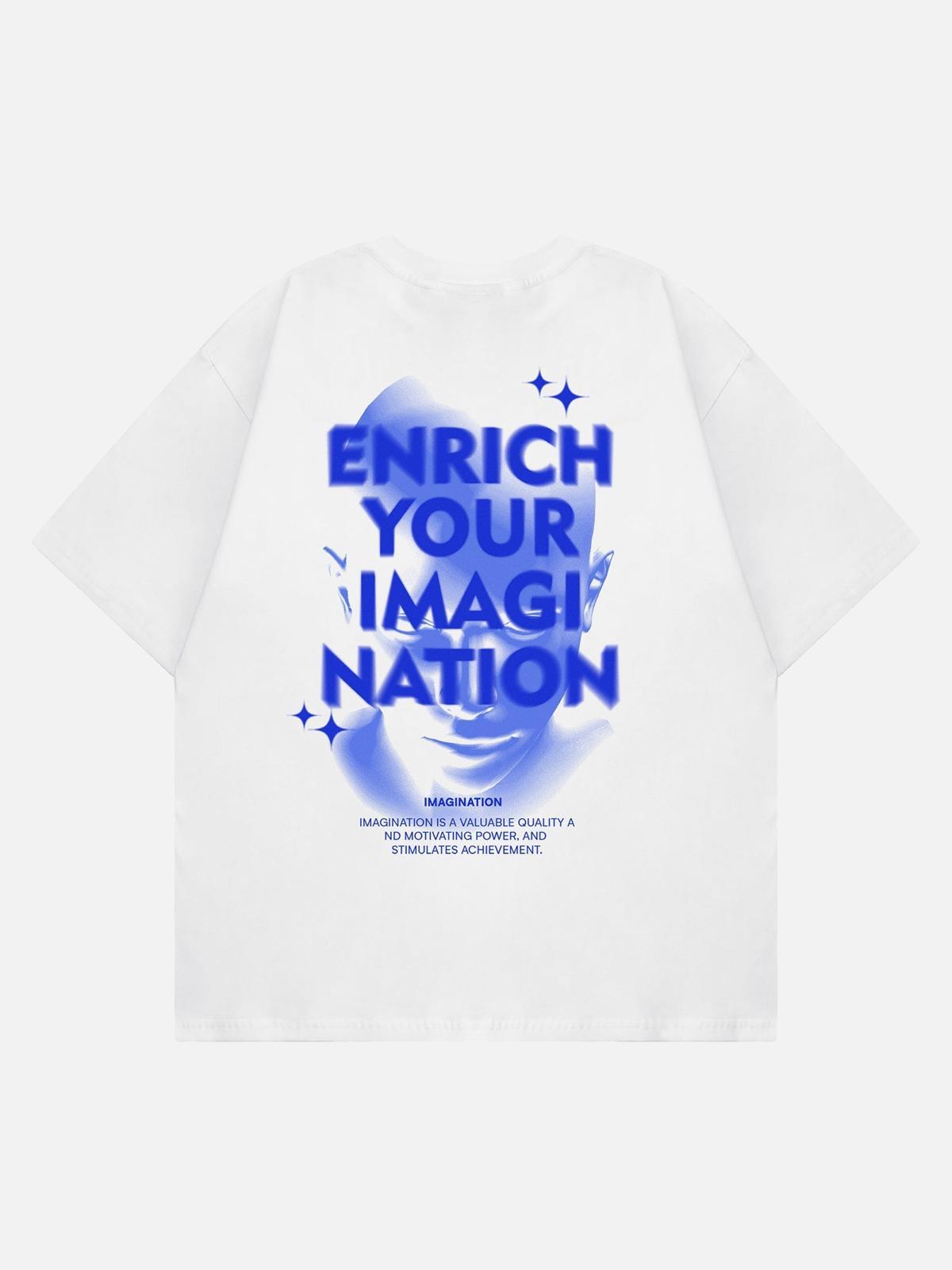 TALISHKO Letter Print Virtual T-Shirt
