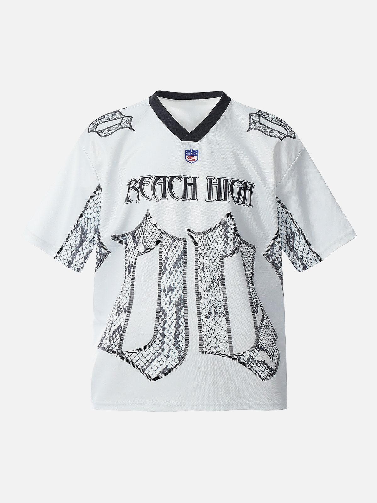 TALISHKO Jersey Style Snake Print T-Shirt
