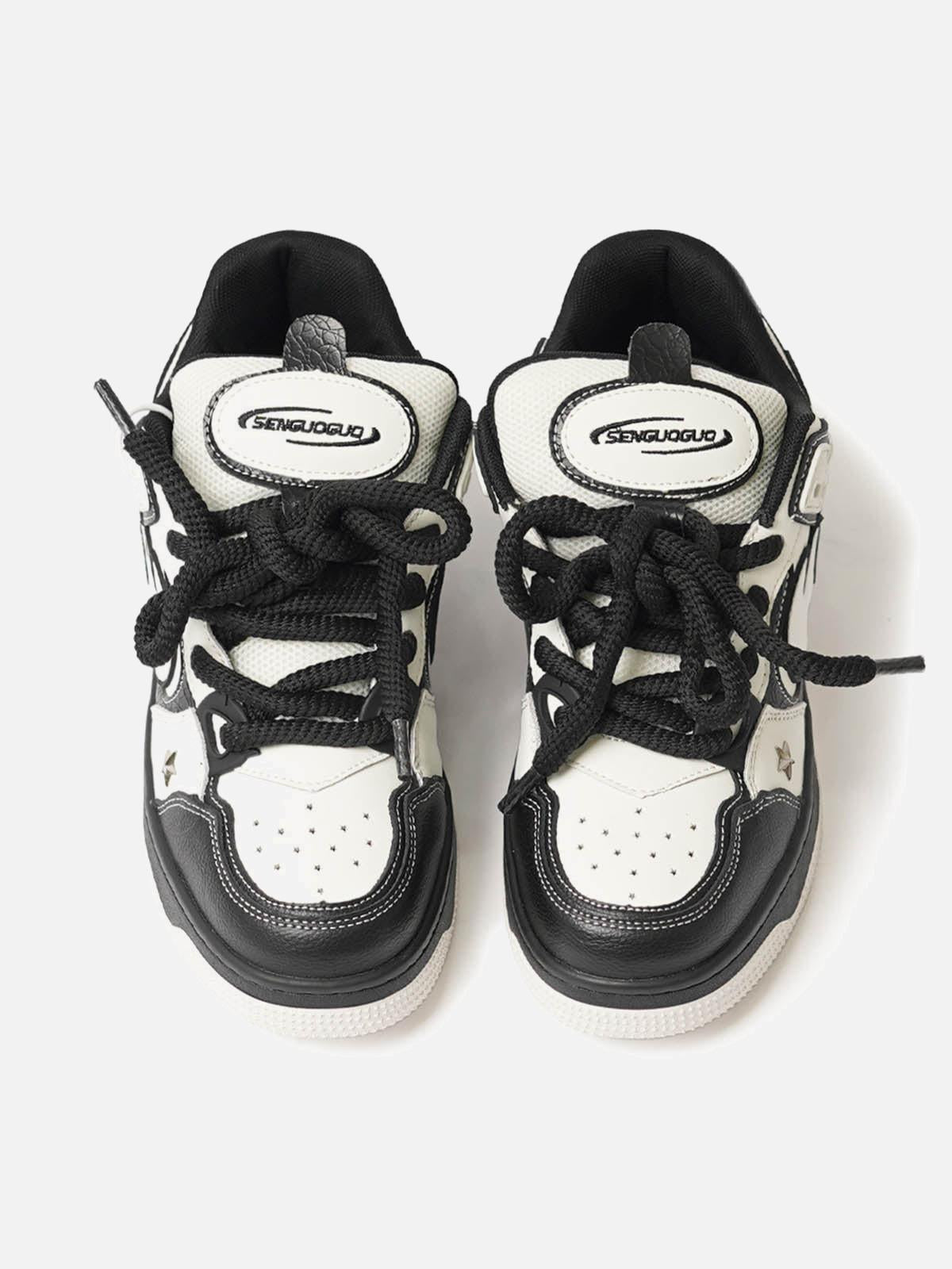 TALISHKO Contrast Color Star Chucky Sneakers
