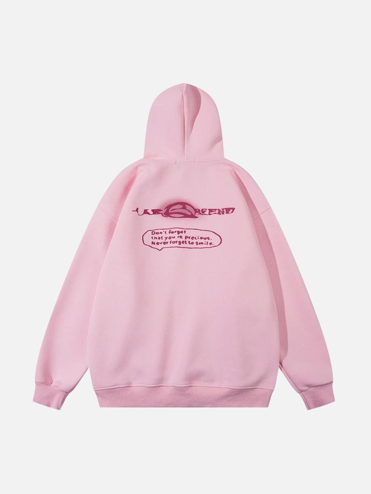 TALISHKO Funny Cartoon Print Hoodie