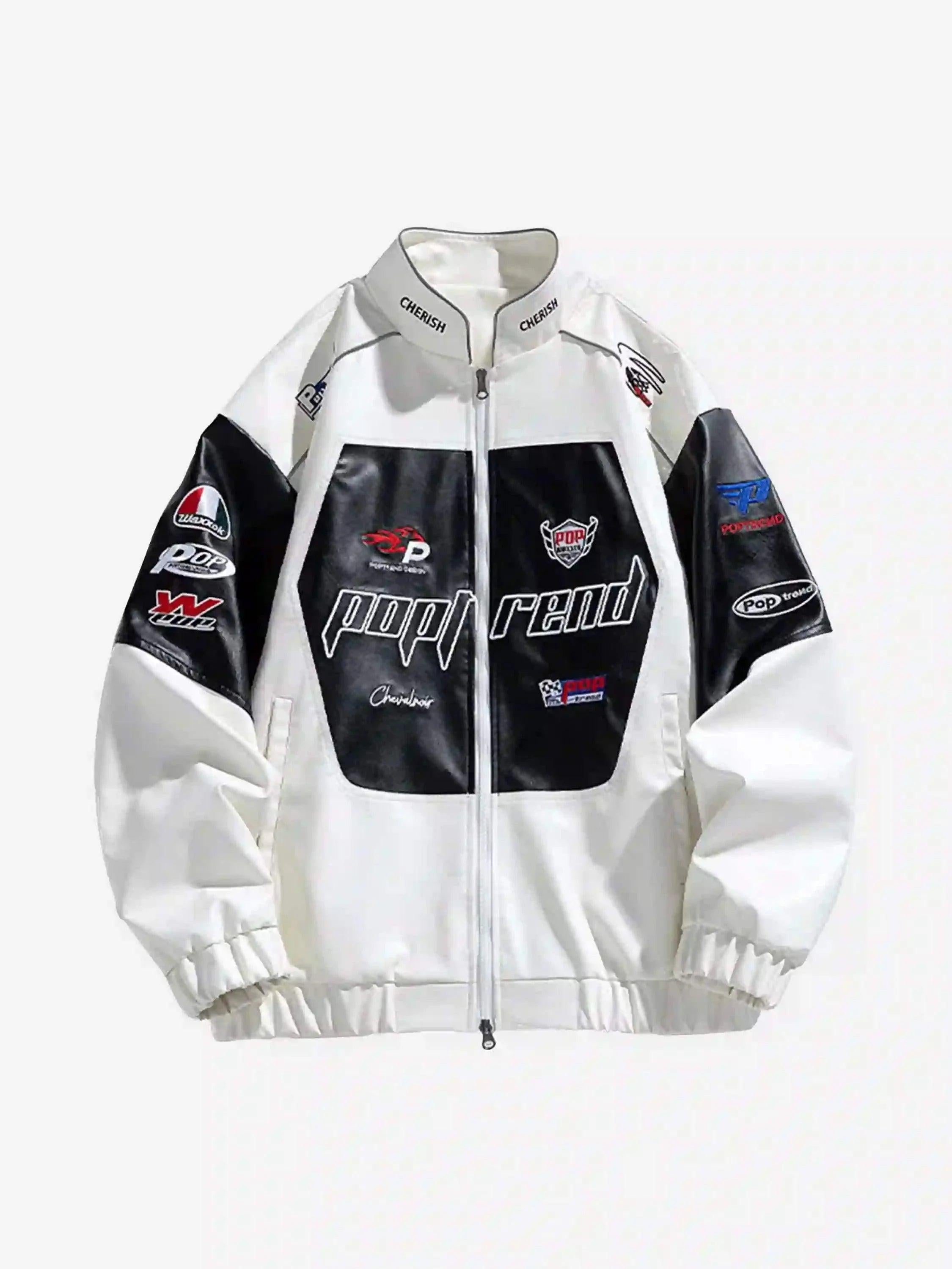 TALISHKO High Street Splicing Racing Baseball Jacket