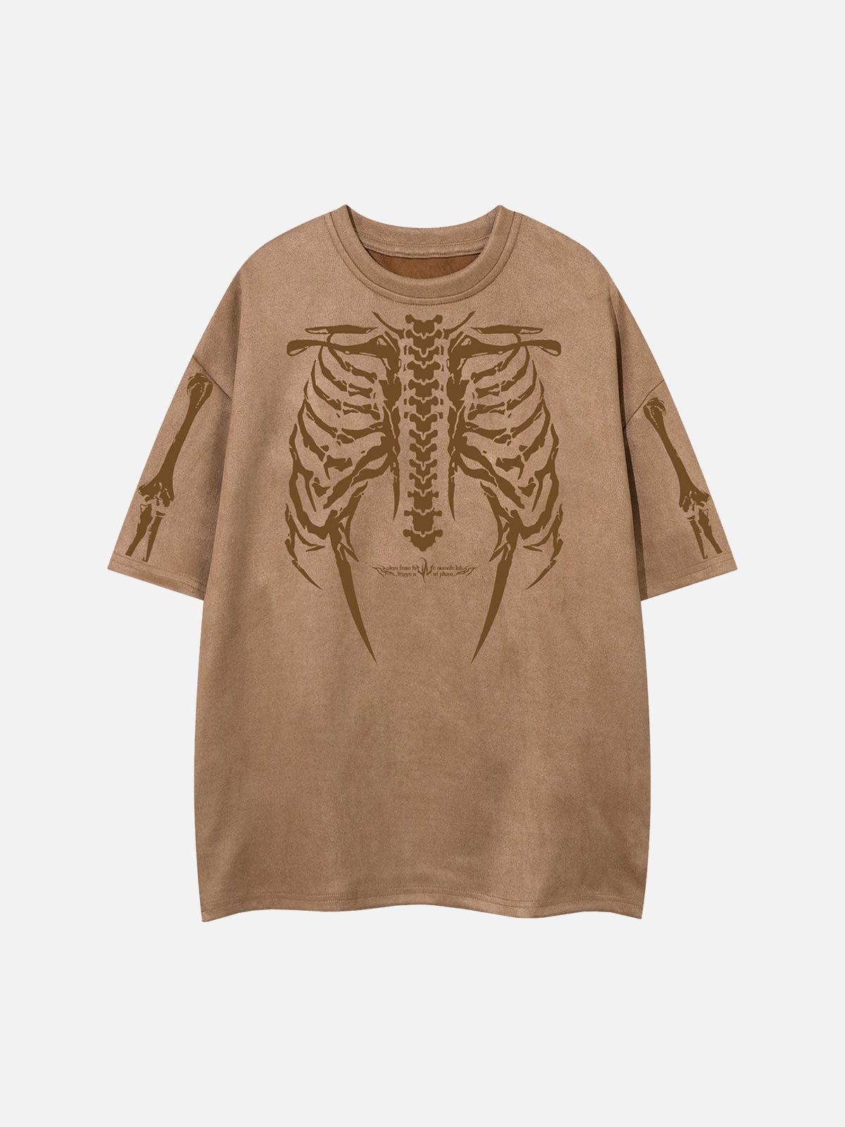 TALISHKO Skeleton Graphic Oversized T-Shirt