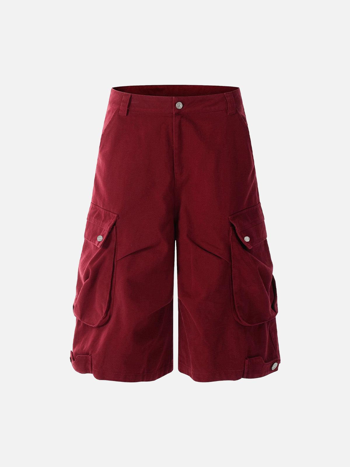 TALISHKO Street Multi-Pocket Pleated Cargo Jorts