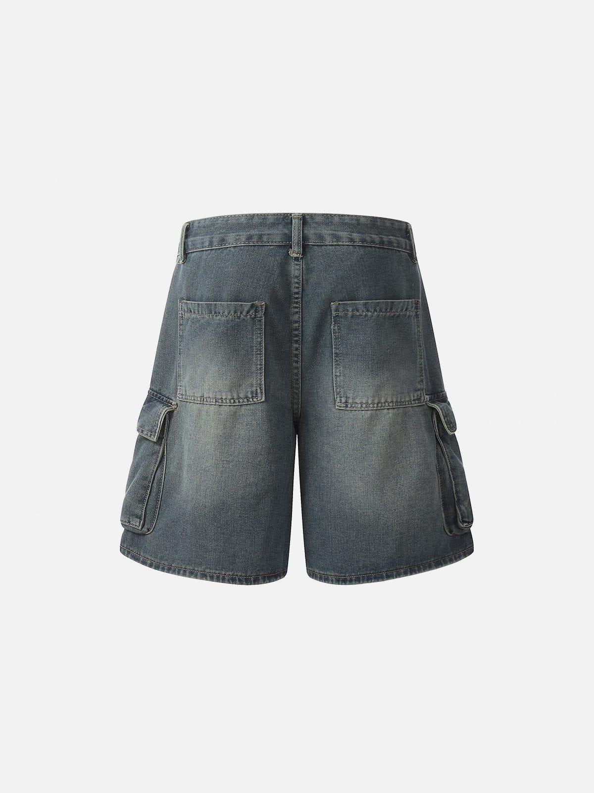 TALISHKO Multi Pocket Washed Jorts