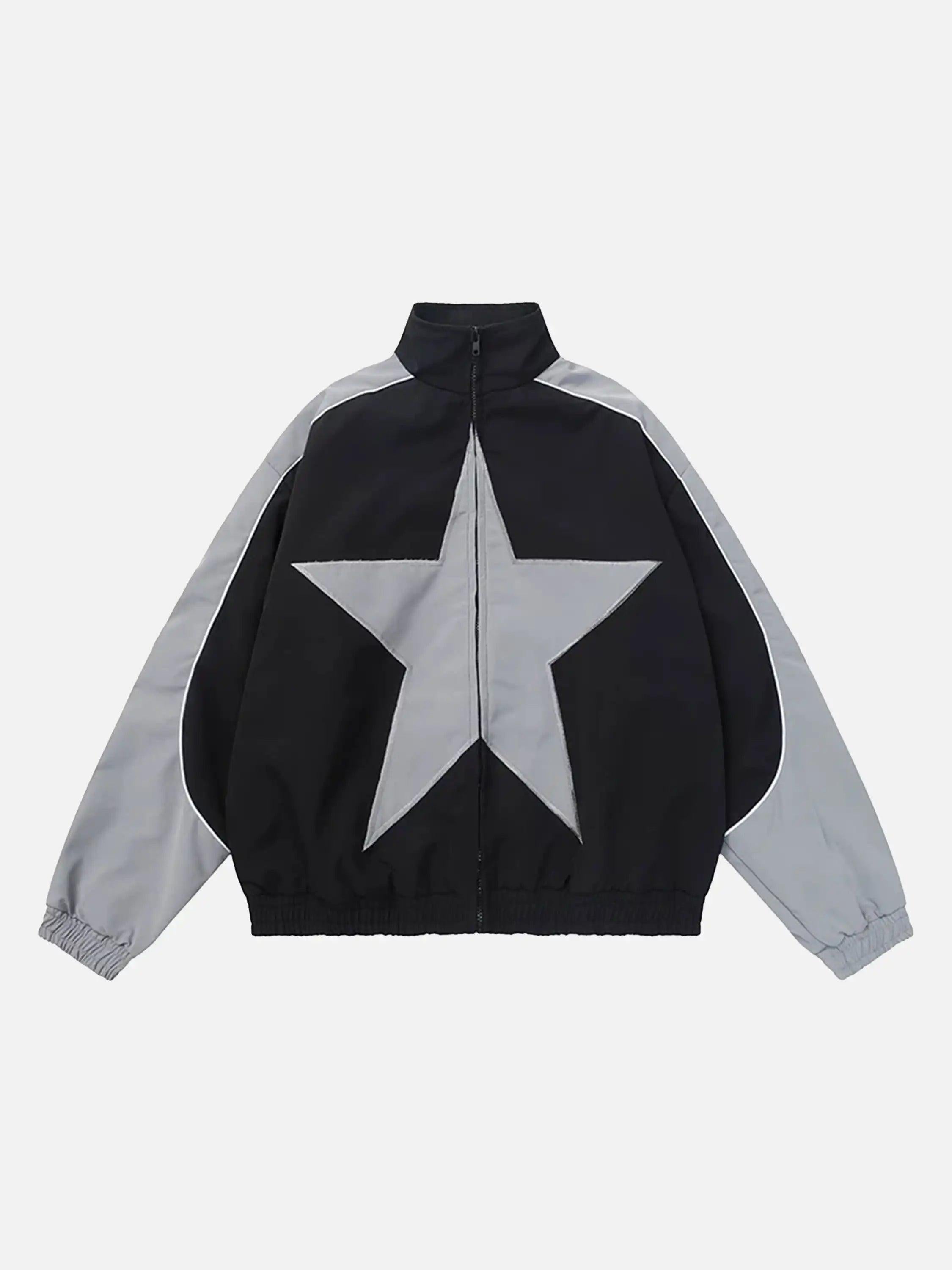 TALISHKO American Style Patchwork Five-Pointed Star Jacket