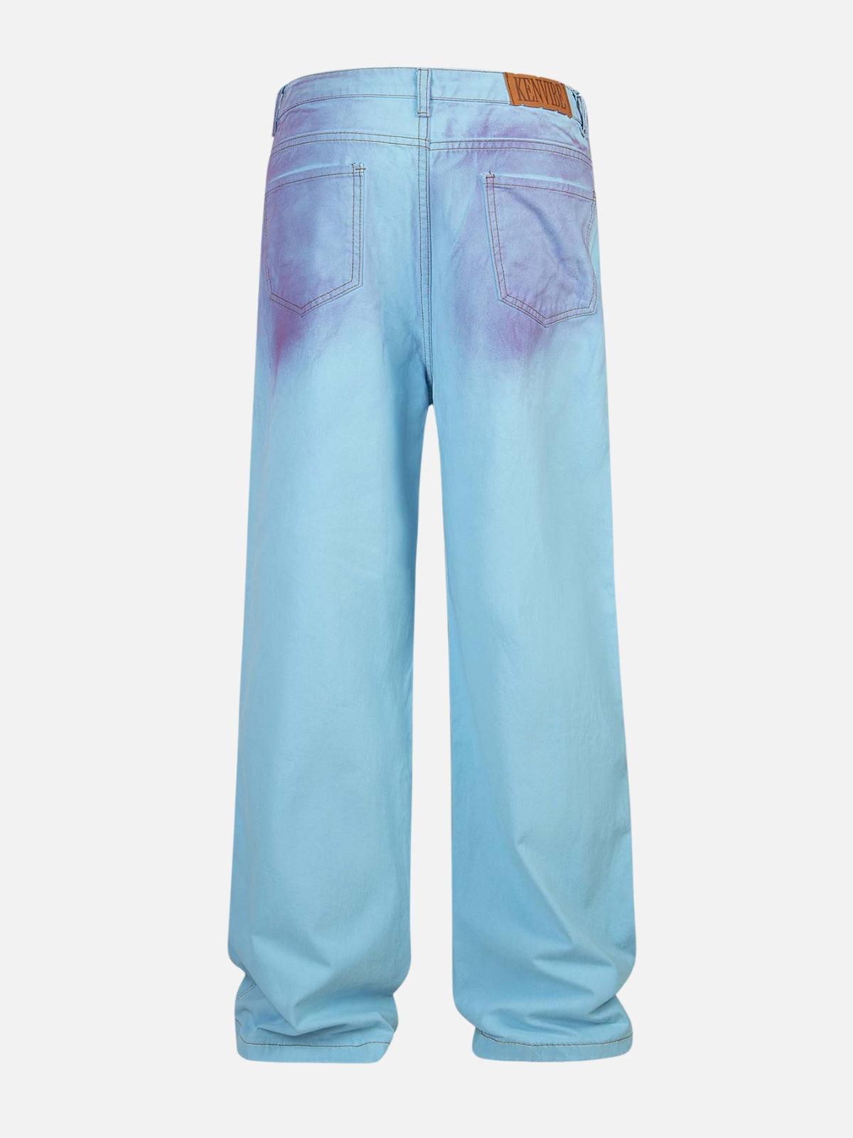 TALISHKO Blue Purple Loose Jeans