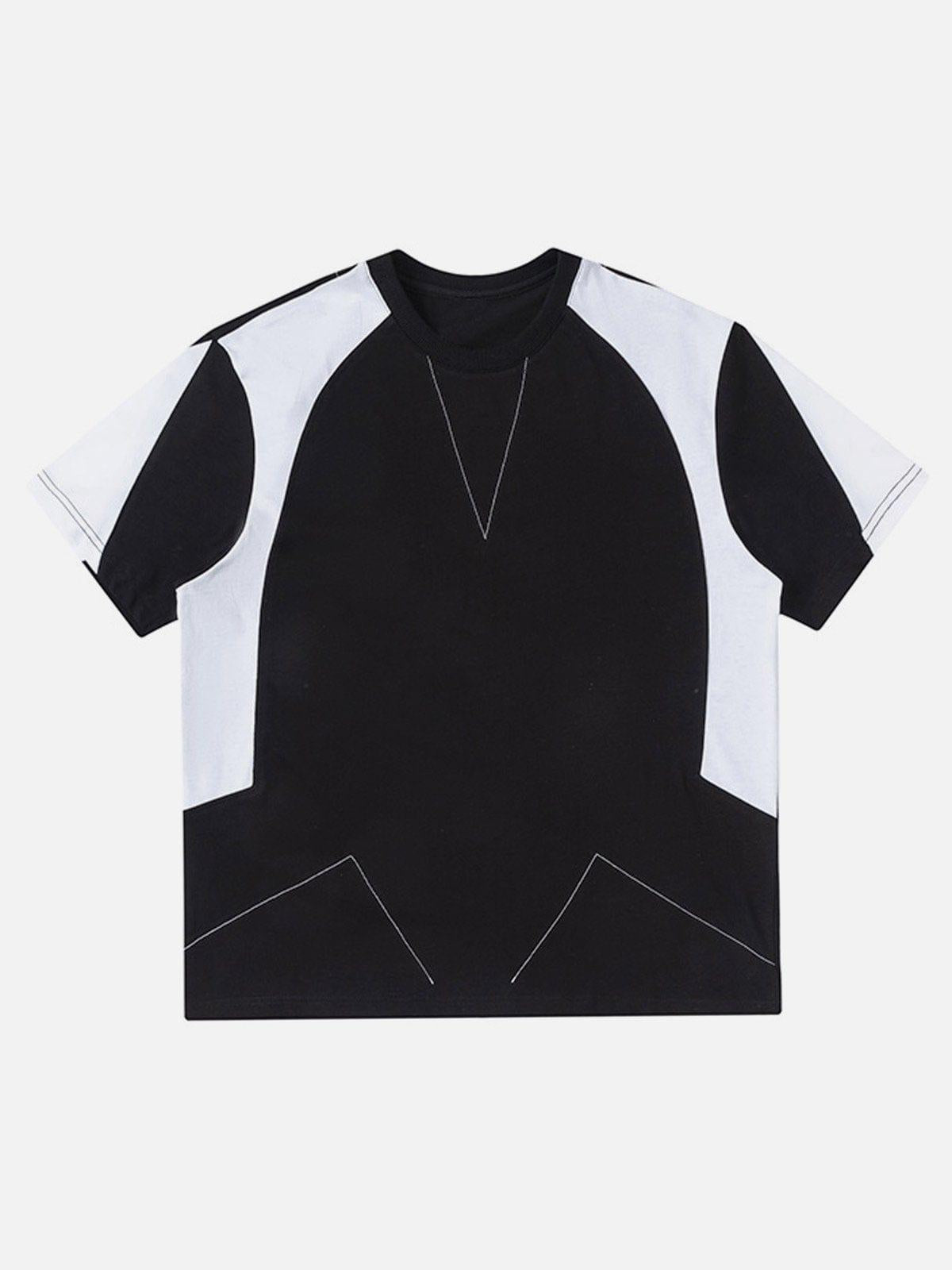 TALISHKO Patchwork Color Blocking Tee