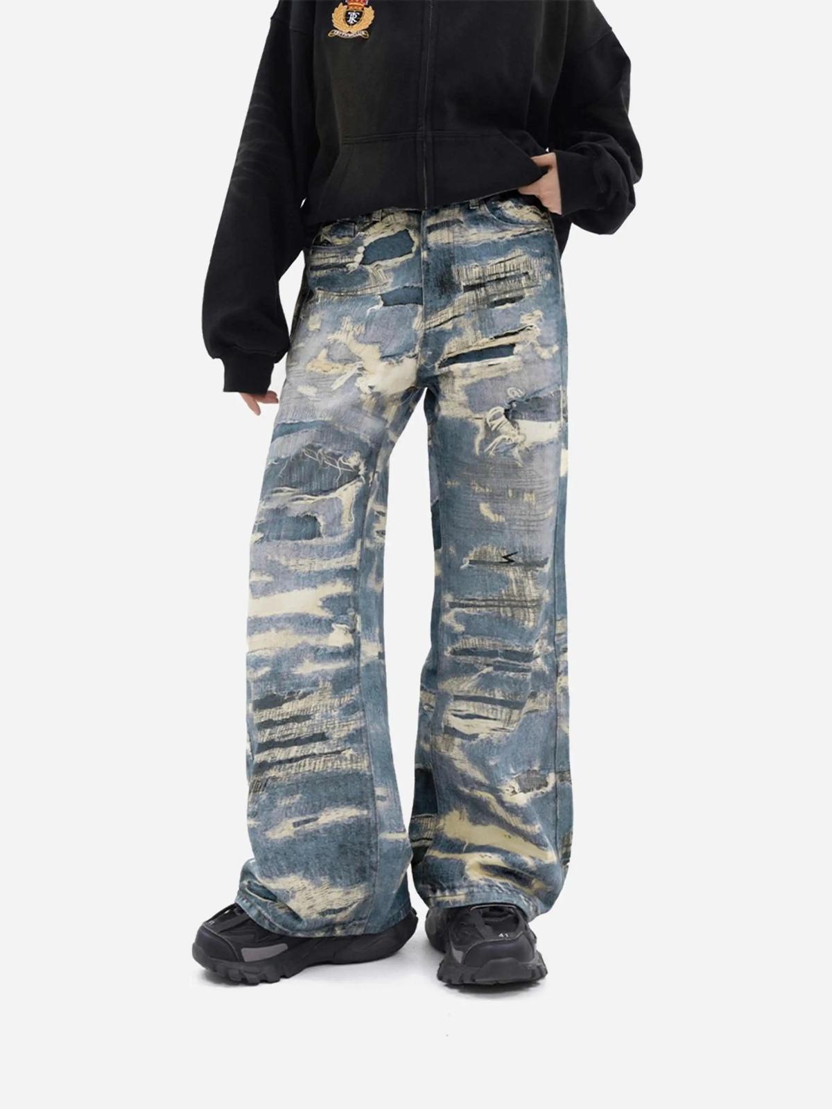 TALISHKO Vintage Distressed Print