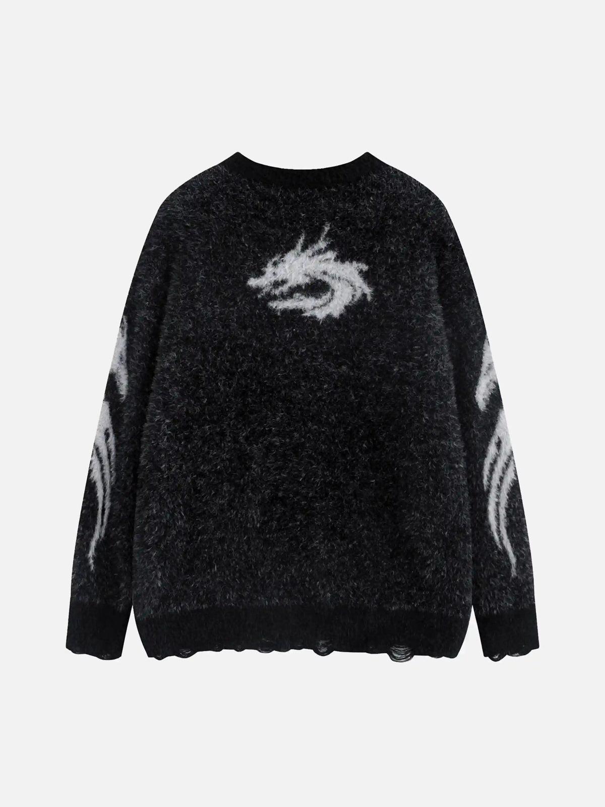 TALISHKO Dragon Mohair Jacquard Sweater