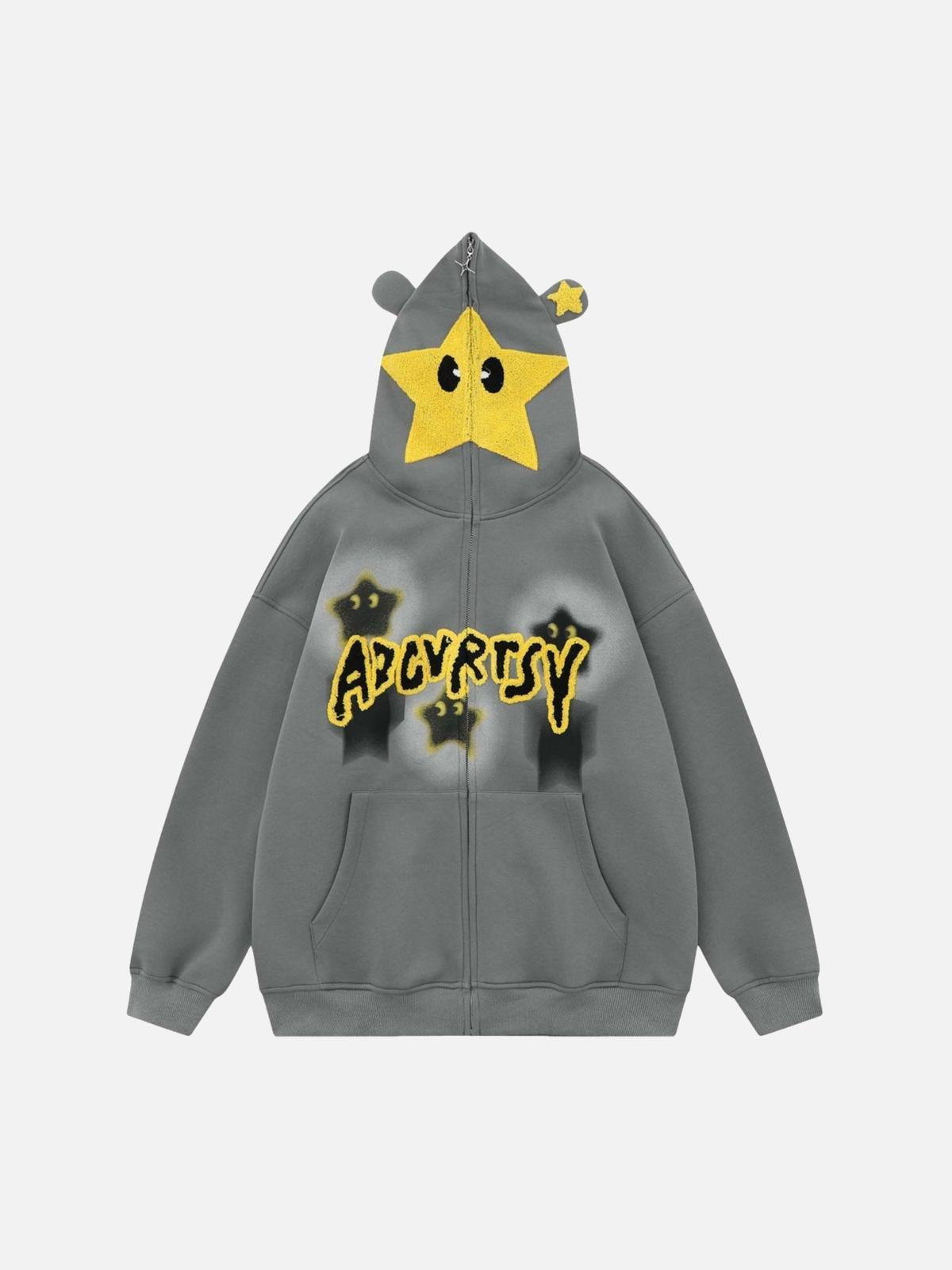 TALISHKO Star Embroidered Hooded Sweatshirt