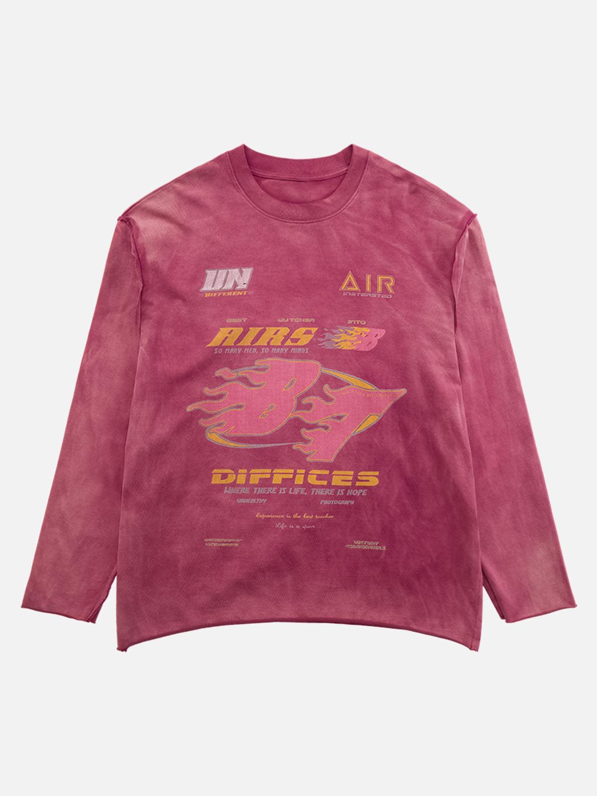 TALISHKO Washed Edge Long Sleeve T-Shirt