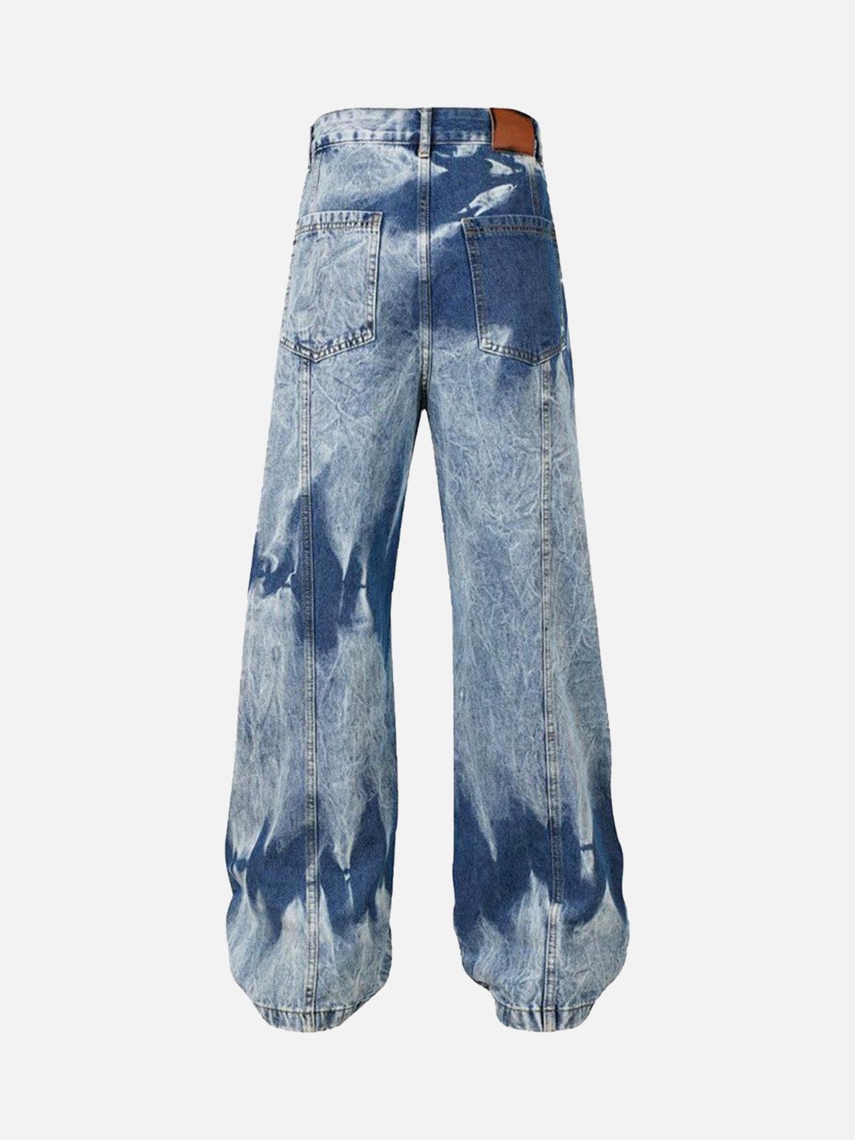 TALISHKO High Street Washed Distressed Work Jeans