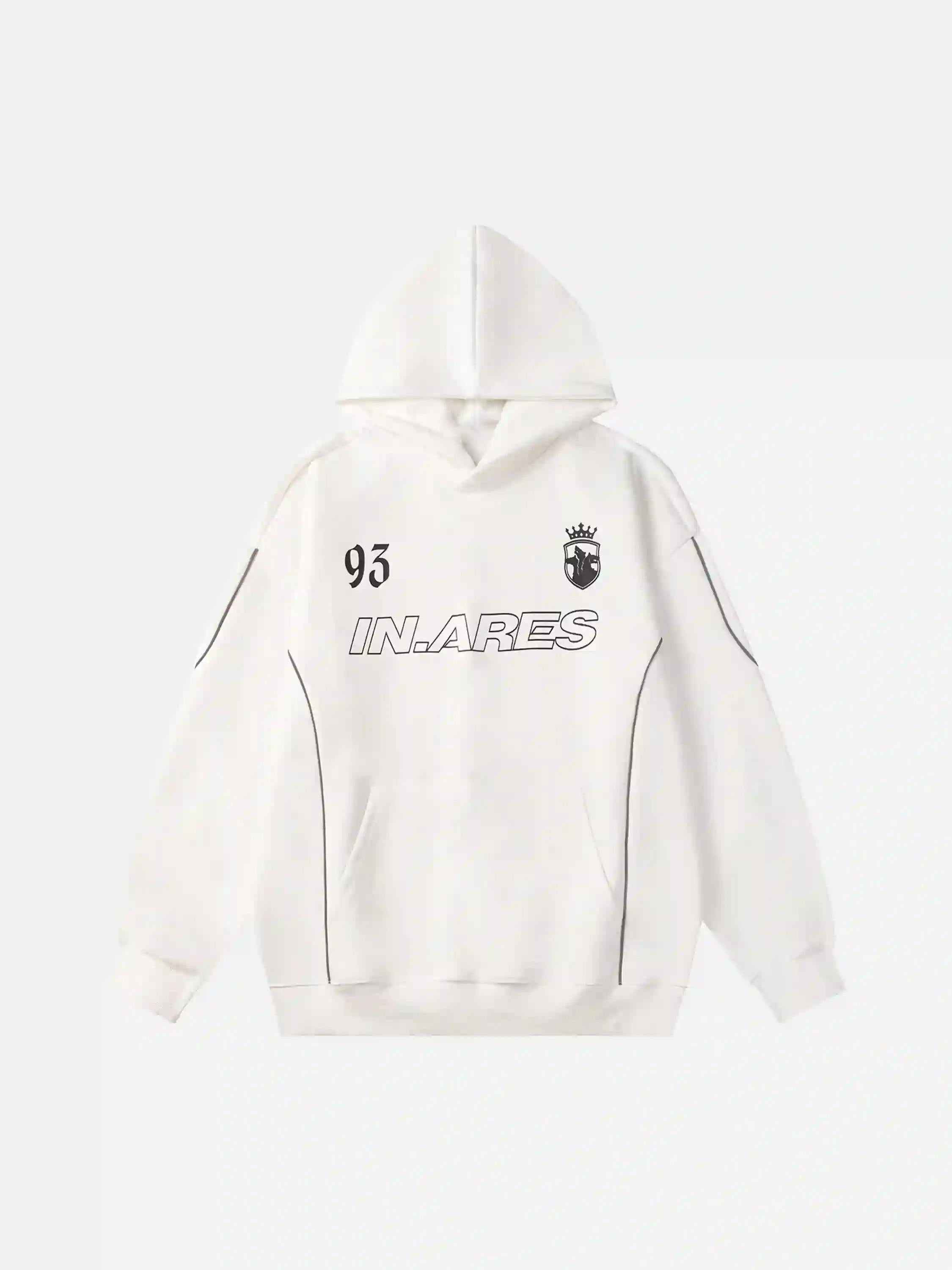 TALISHKO Letter Print Line Design Hoodie