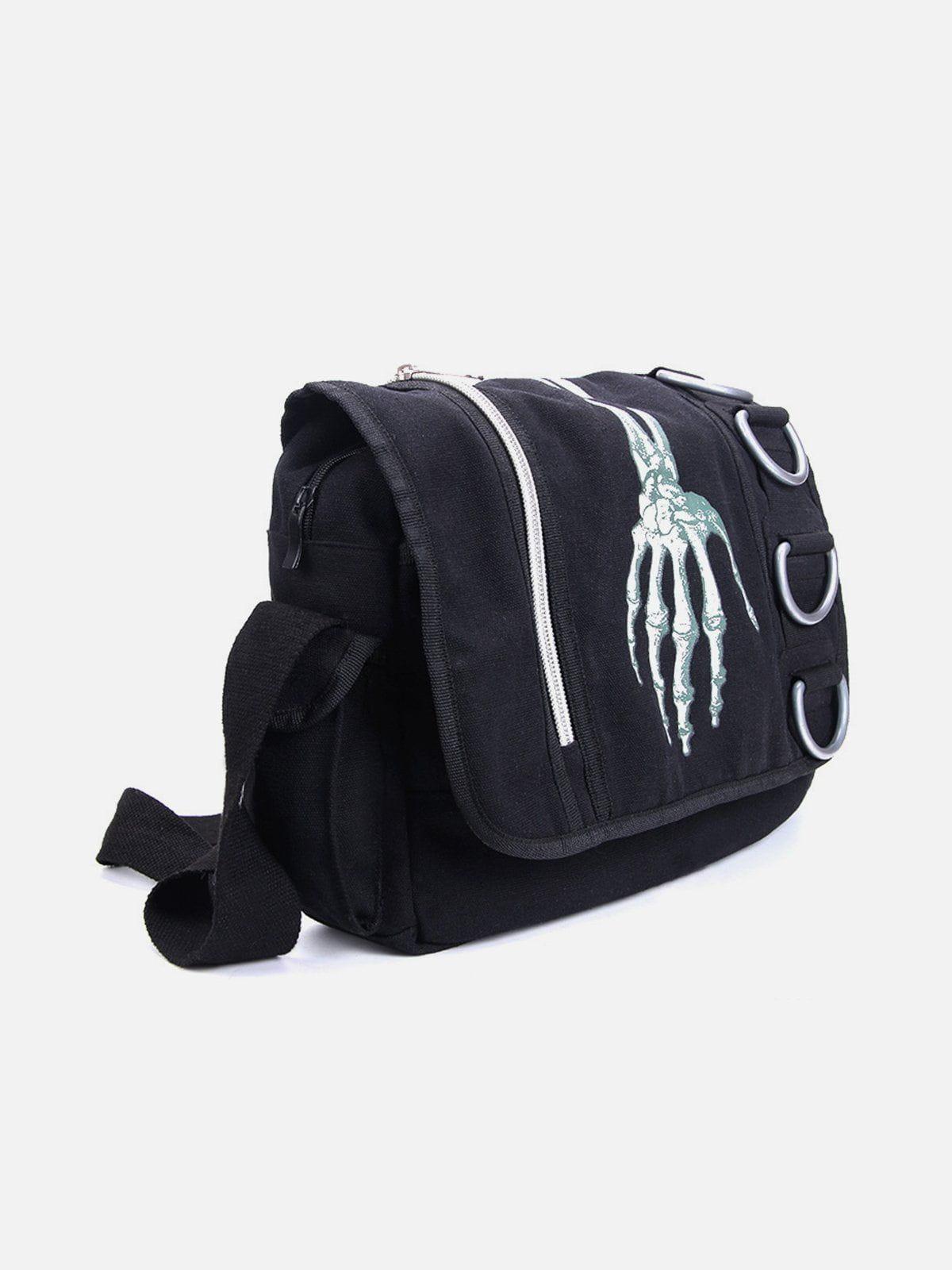 TALISHKO Skull Print Crossbody Bag