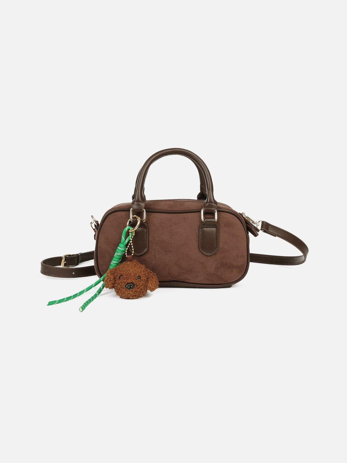 TALISHKO Plush Dog Suede Bag