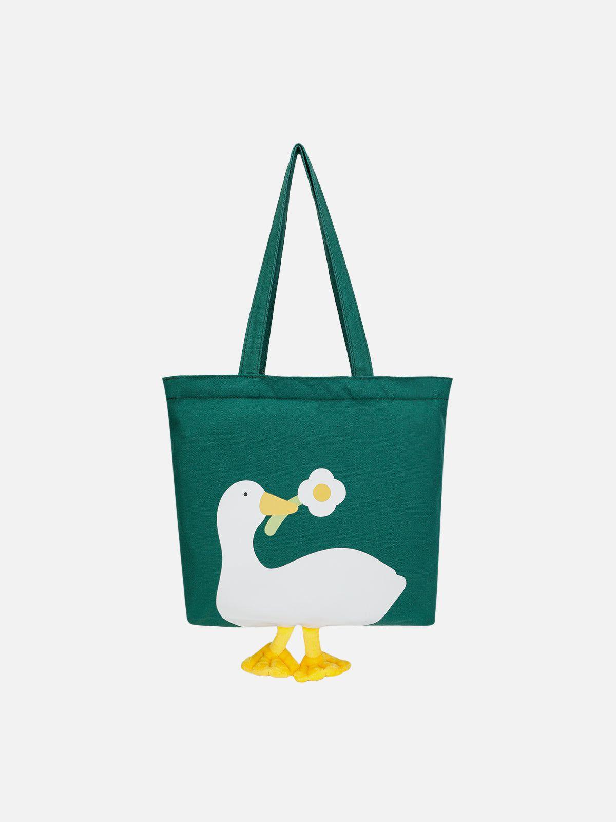 TALISHKO Duck Flower Canvas Bag