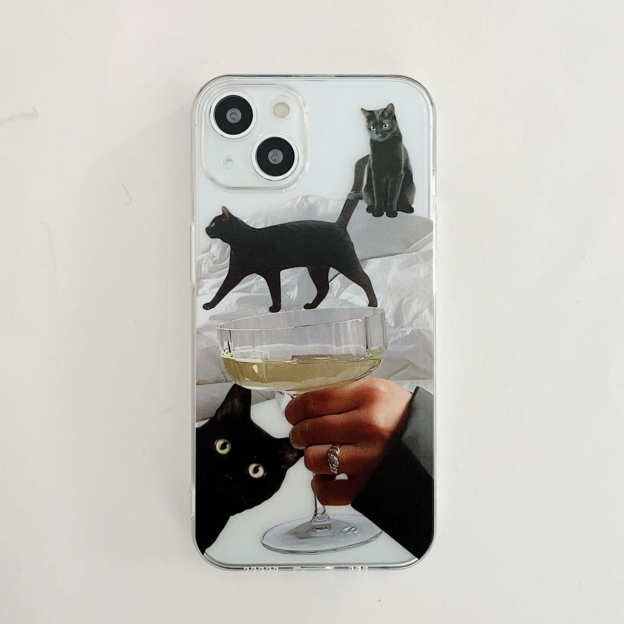 TALISHKO Black Cat iPhone Case