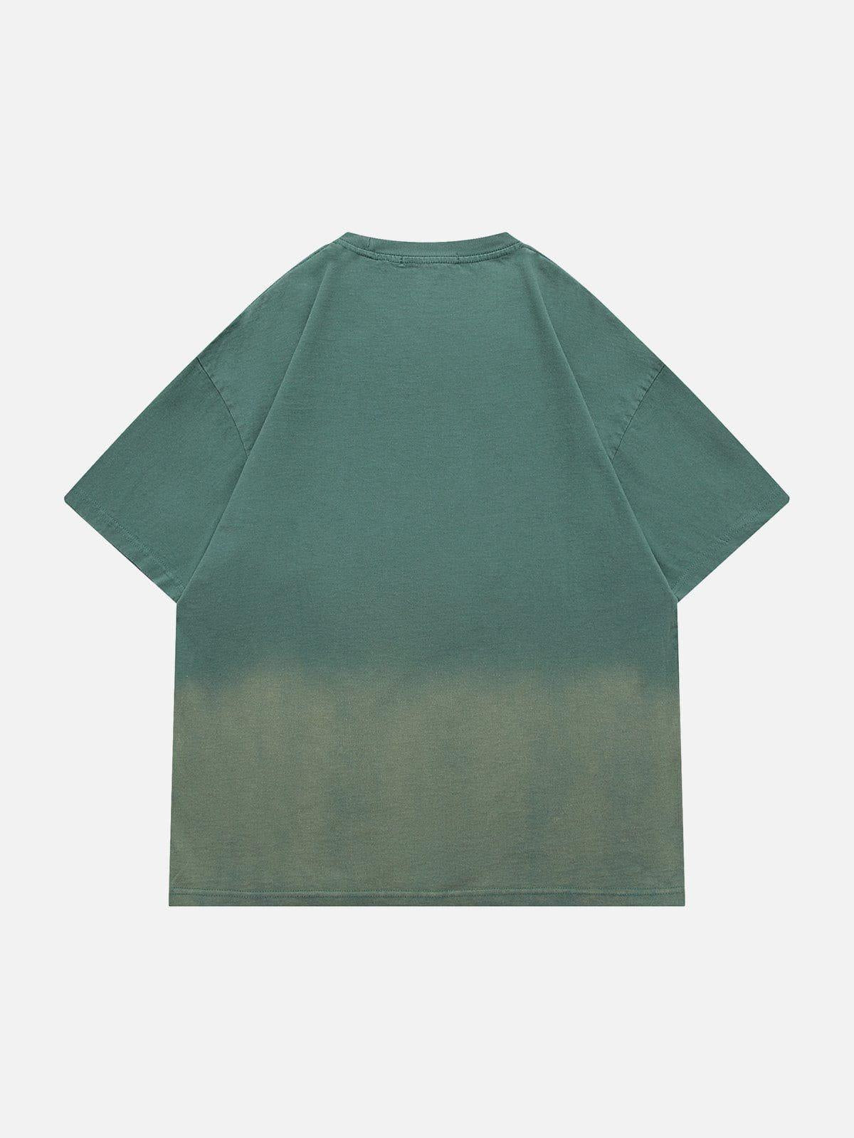 TALISHKO Washed Graphic Gradient Tee