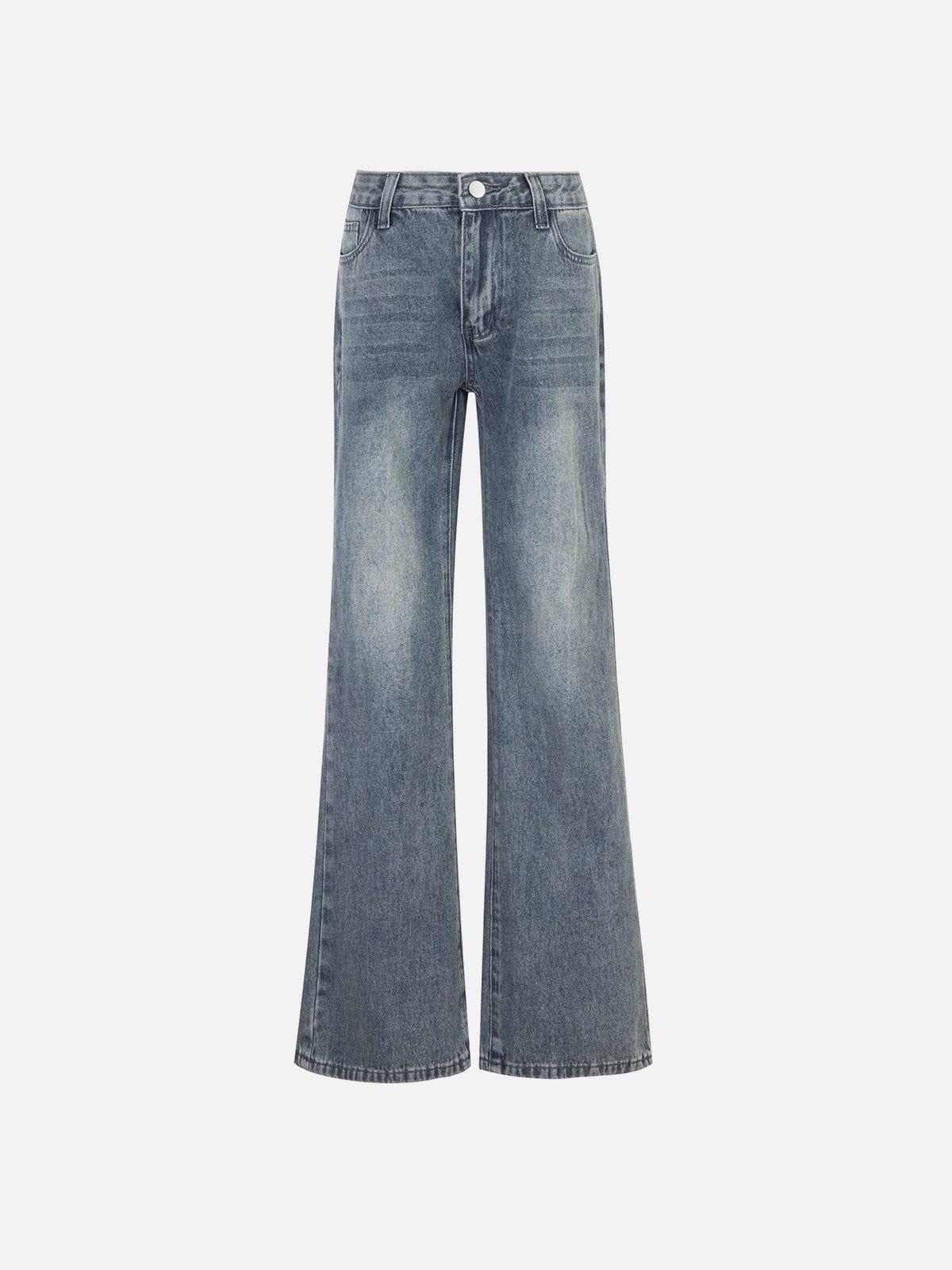 TALISHKO Basic Washed Low-Rise Jeans