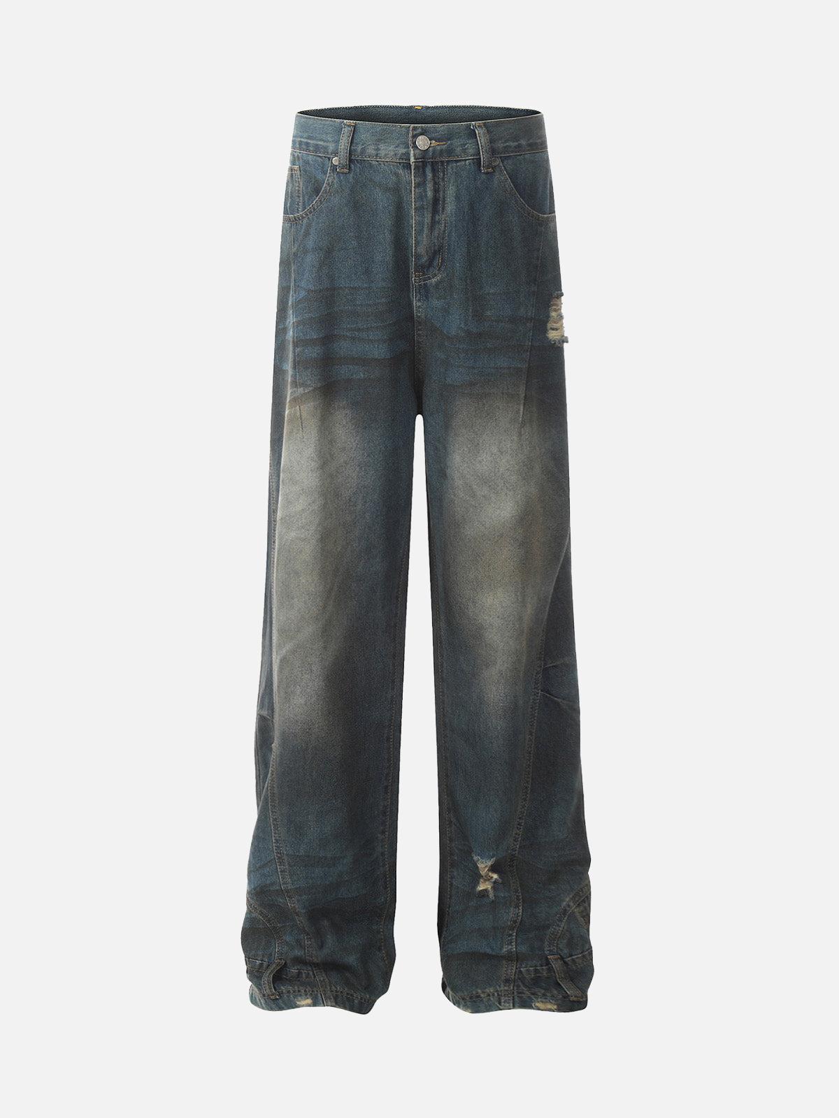 TALISHKO Dirty Dyed Washed Straight Jeans