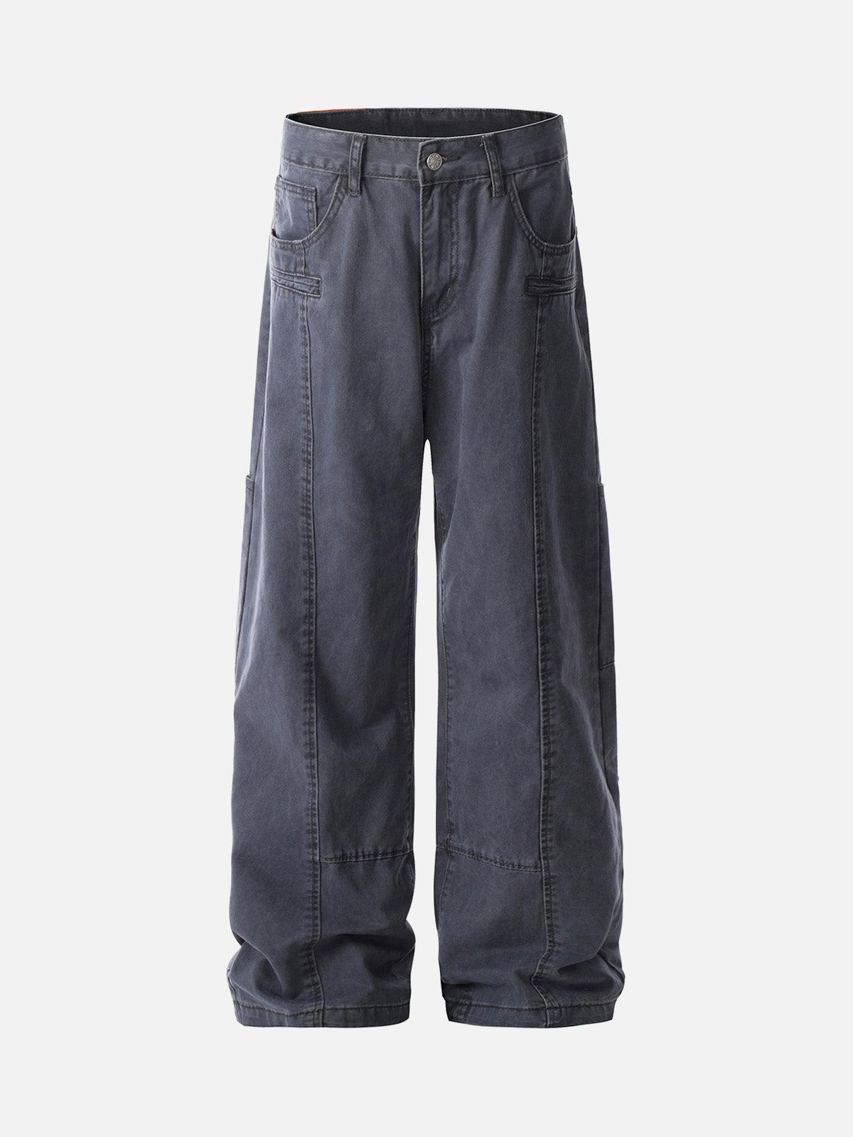 TALISHKO Deconstructed Split Straight Leg Jeans