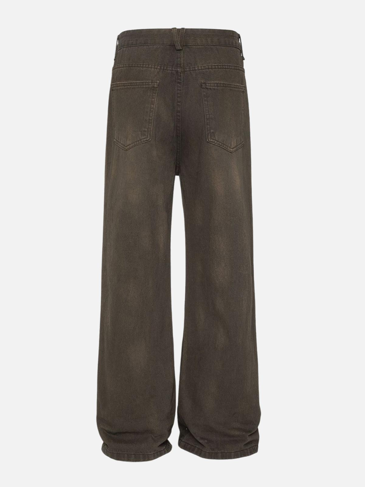 TALISHKO Distressed Washed Jeans