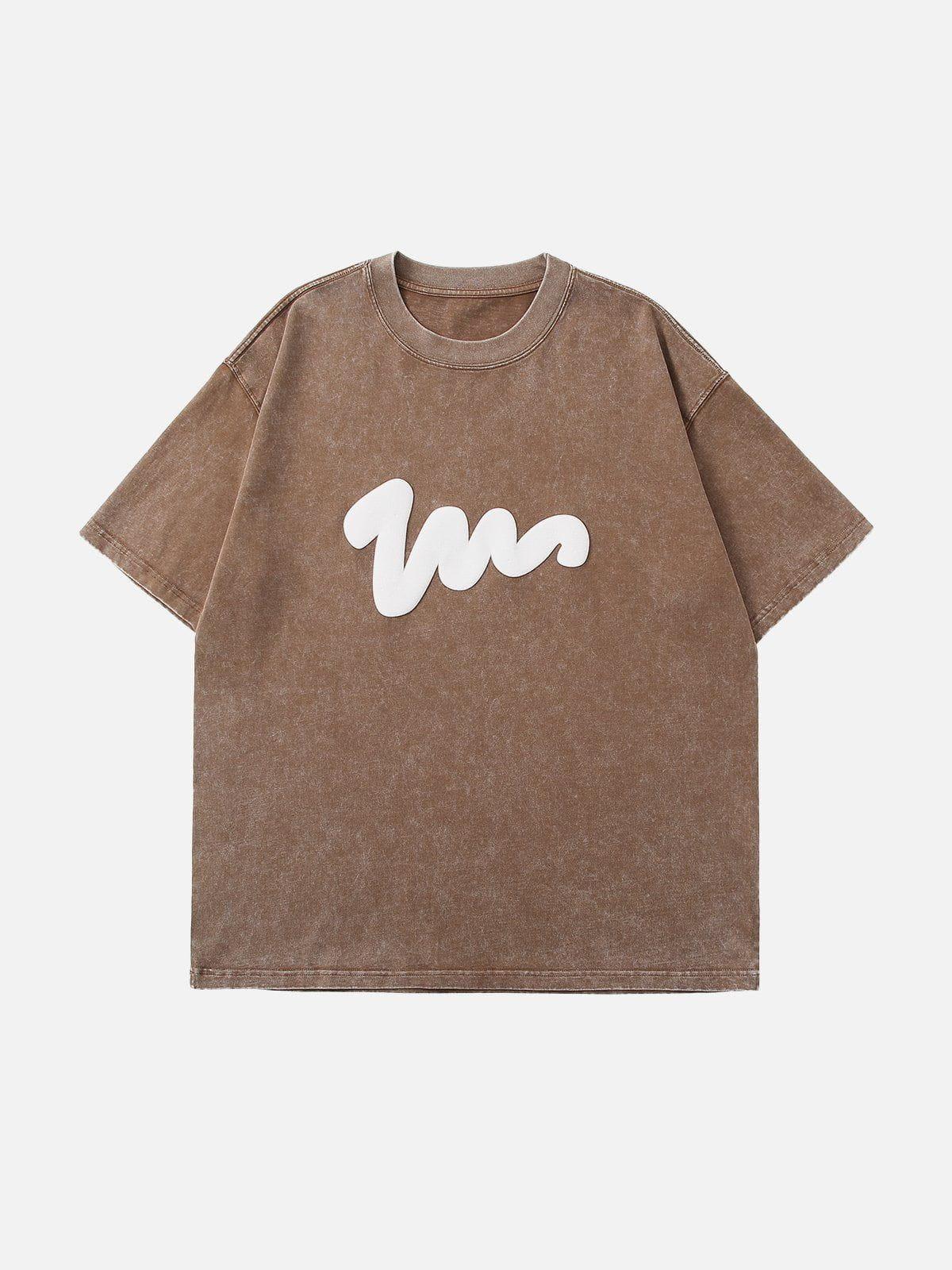 TALISHKO Washed Graffiti Print Tee
